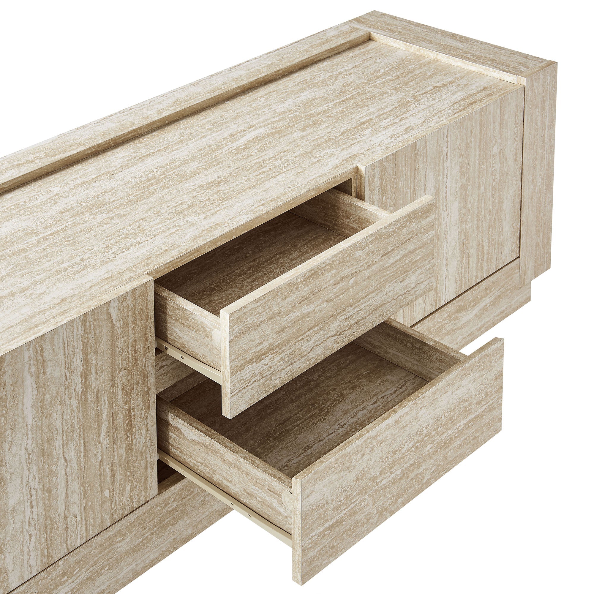 Hollis 59" Travertine TV Stand - Best Buy Furniture