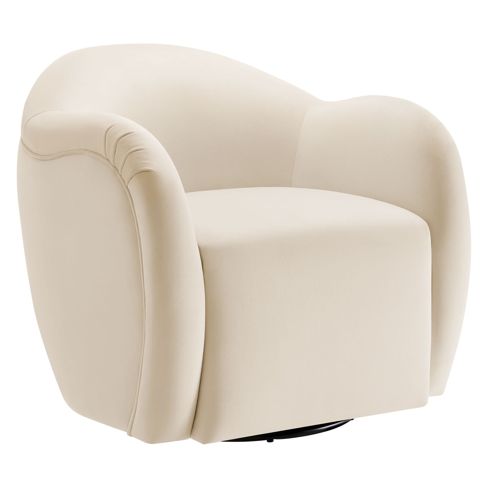 Compose Performance Velvet Swivel Armchair - Best Buy Furniture