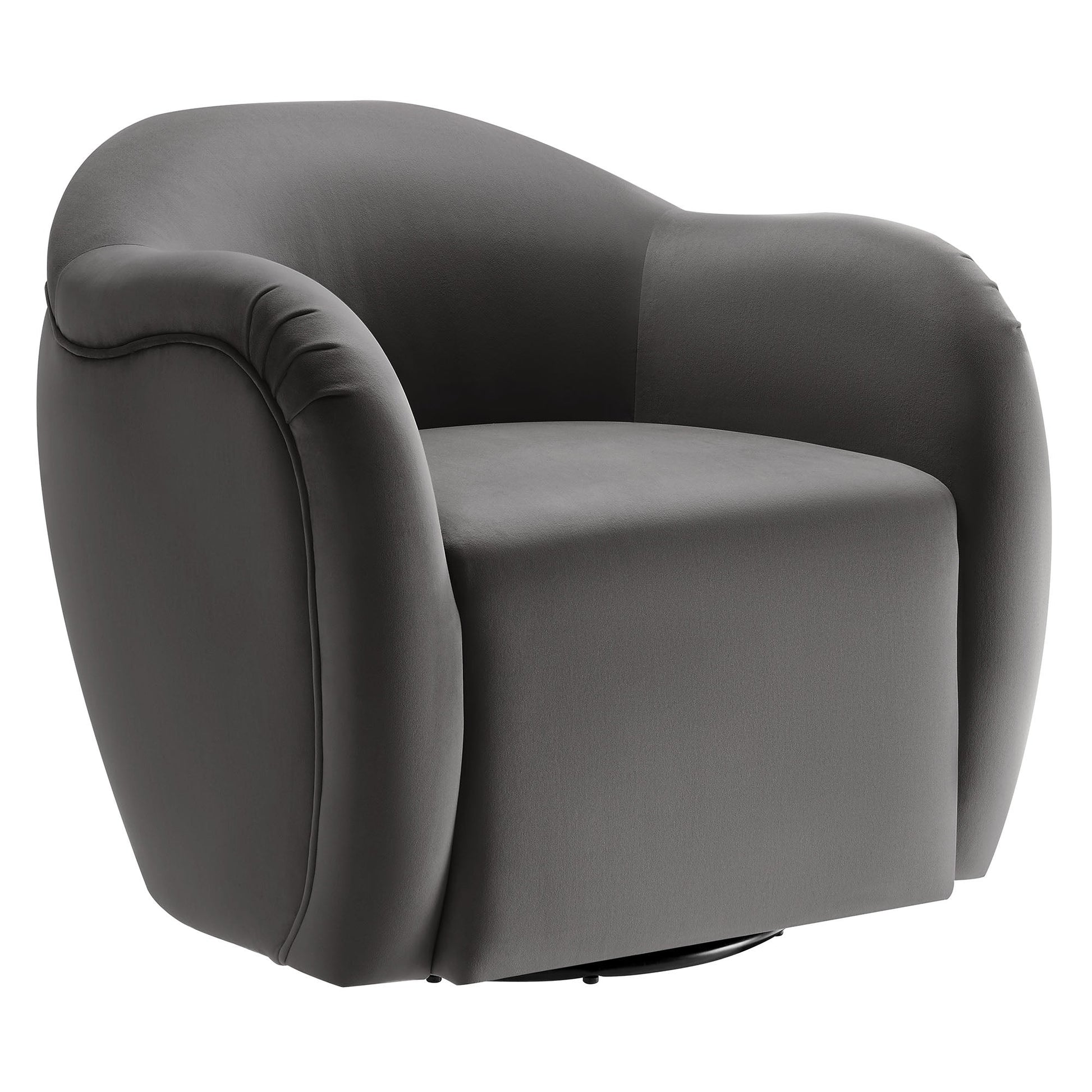 Compose Performance Velvet Swivel Armchair - Best Buy Furniture