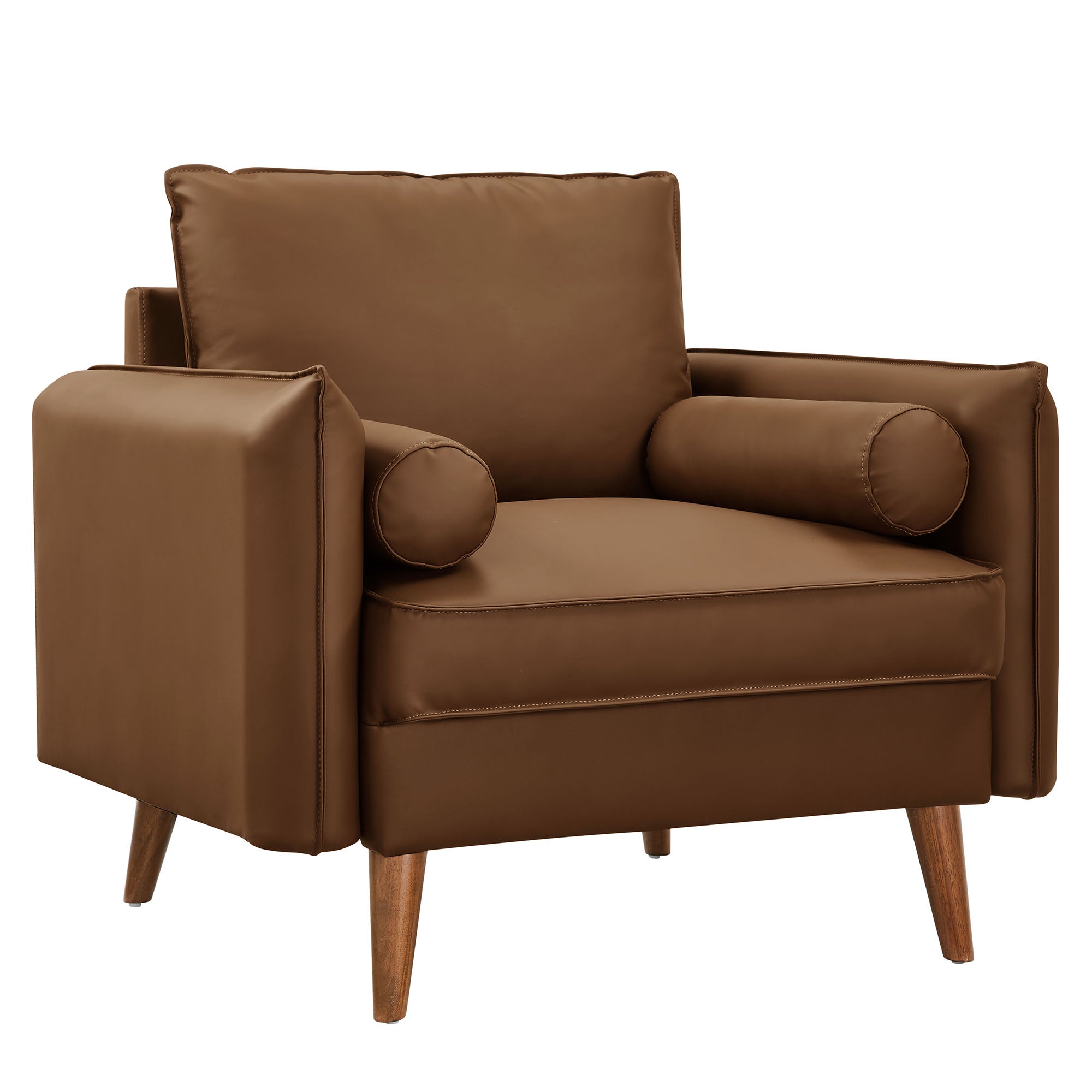 Revive Upholstered Vegan Leather Accent Armchair - Best Buy Furniture