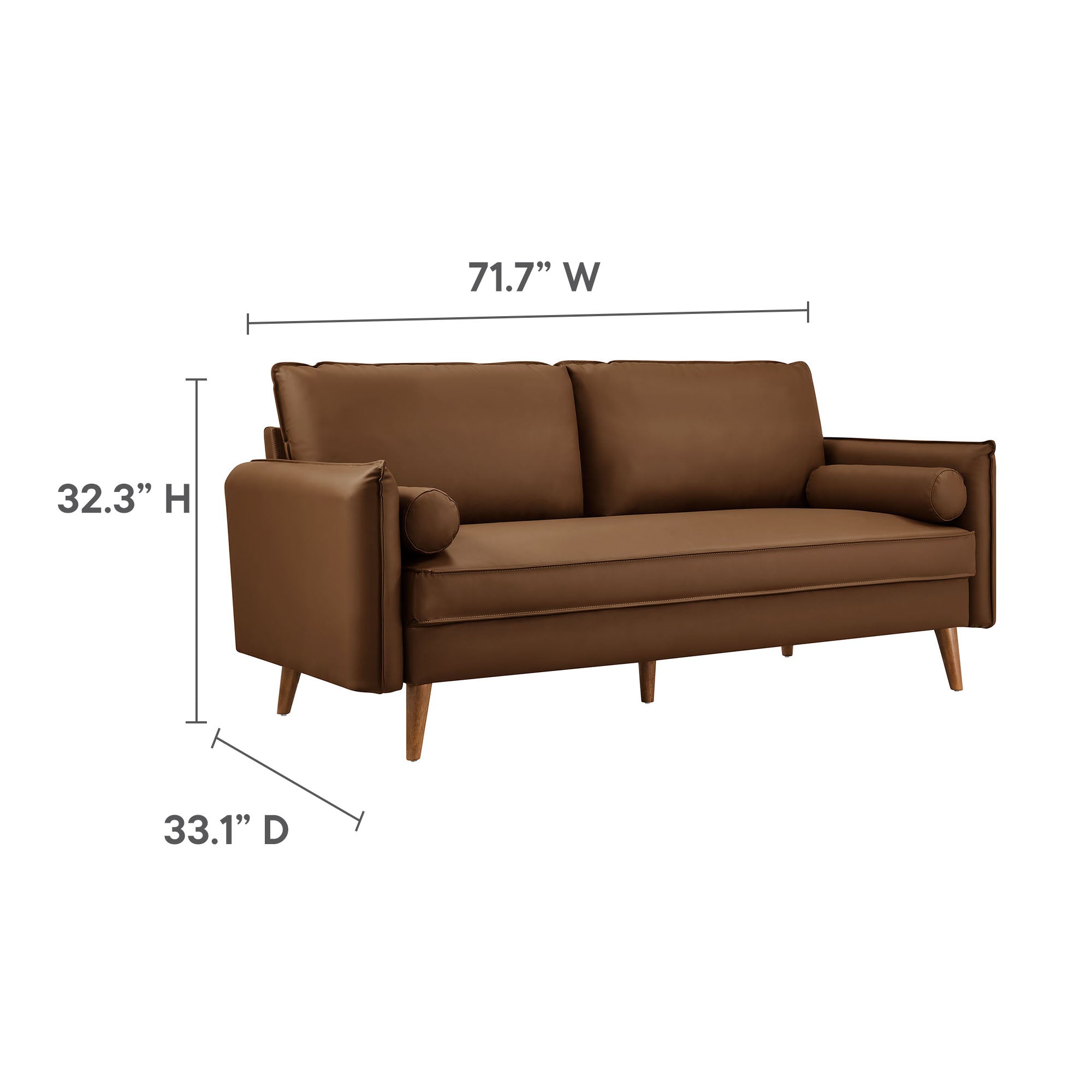 Revive Upholstered Vegan Leather Sofa by Modway - Best Buy Furniture