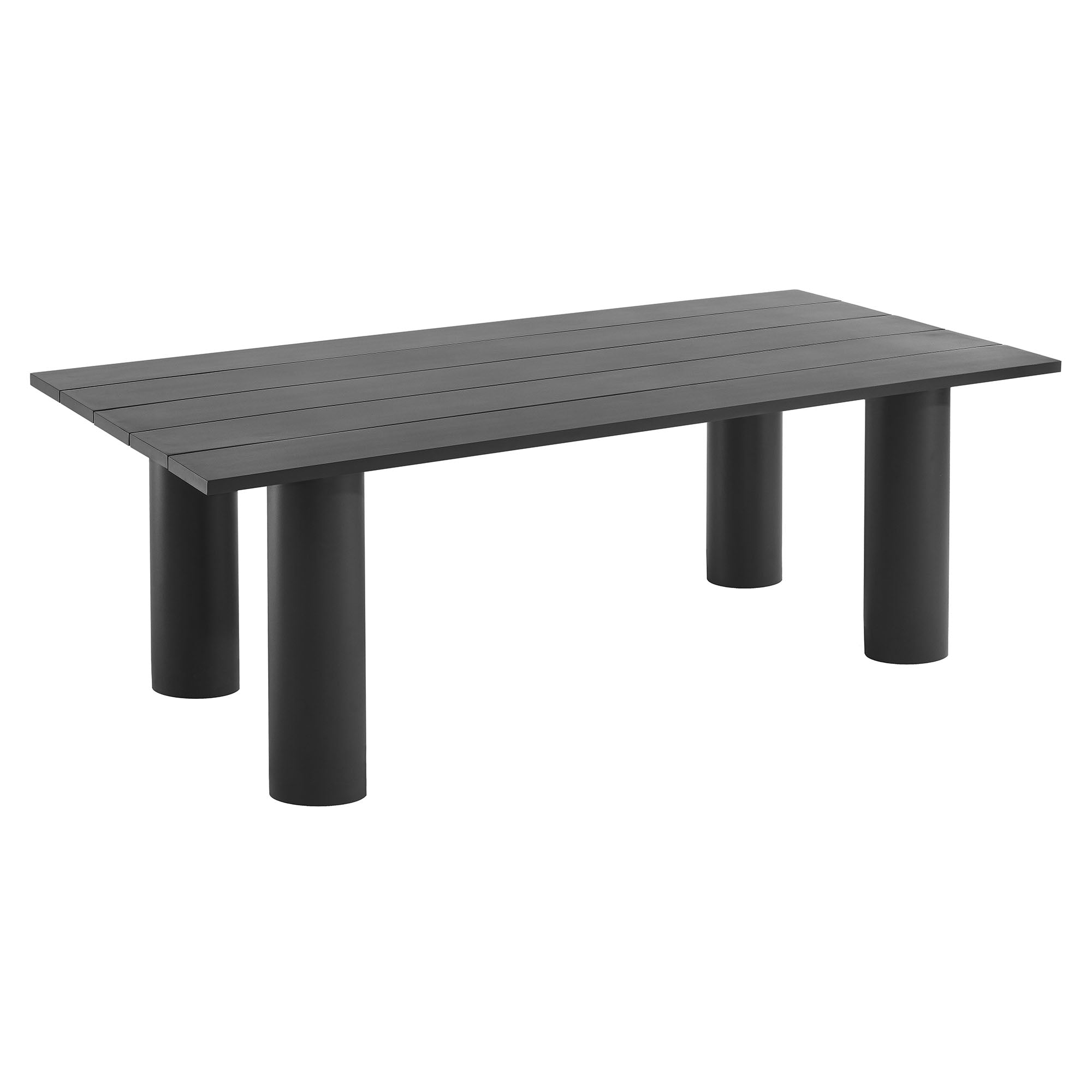 Nautica Outdoor Patio 87" Rectangular Aluminum Dining Table by Modway - Best Buy Furniture