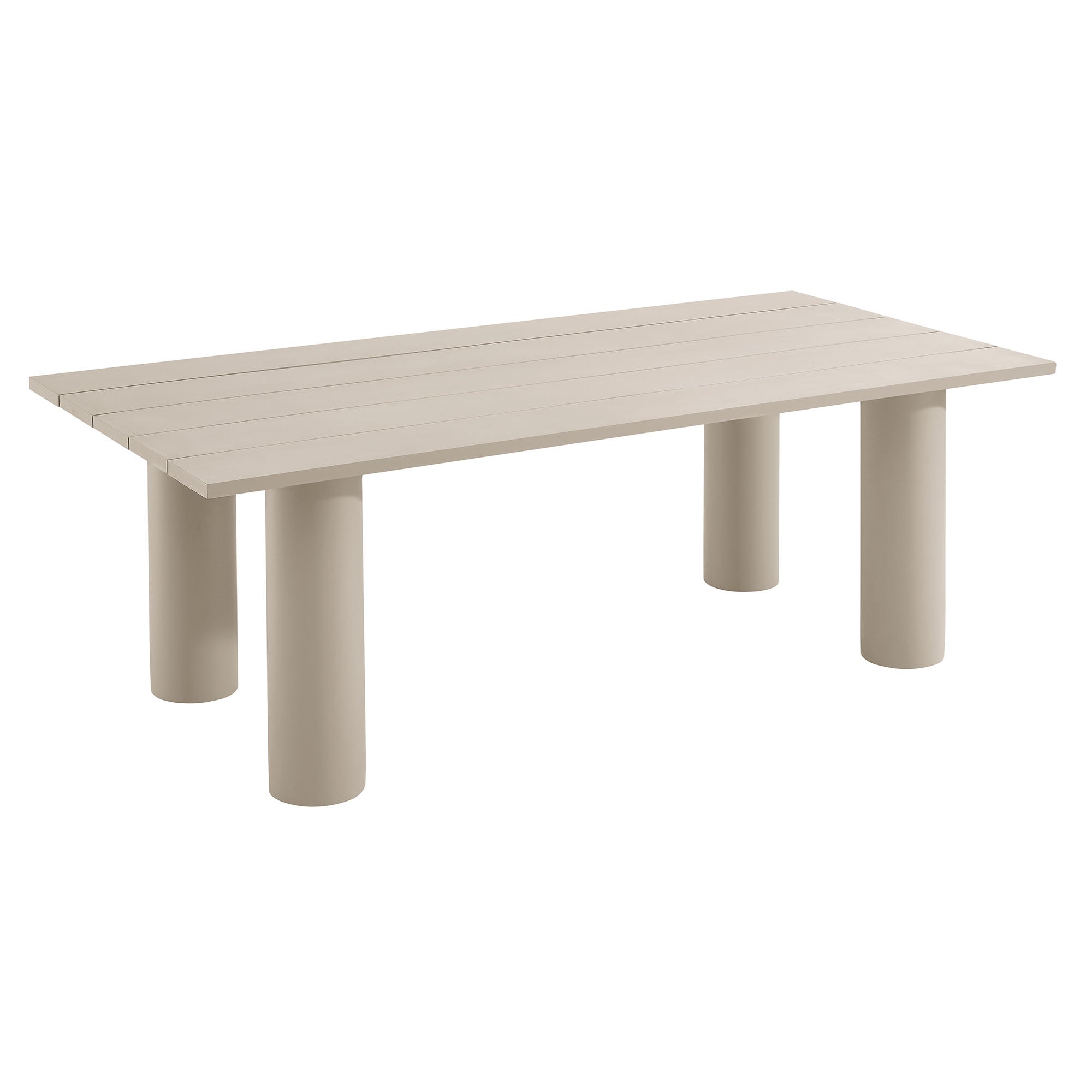 Nautica Outdoor Patio 87" Rectangular Aluminum Dining Table by Modway - Best Buy Furniture