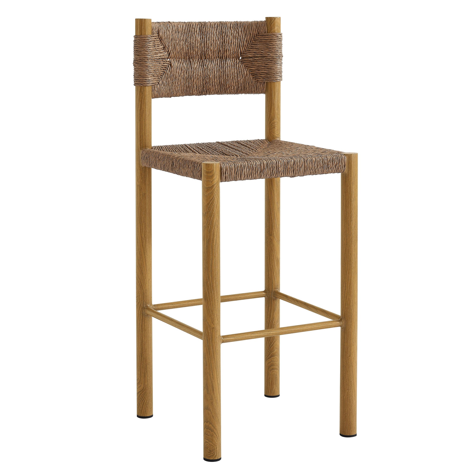 Parkland Outdoor Patio Rattan and Aluminum Bar Stools Set of 2 by Modway - Best Buy Furniture
