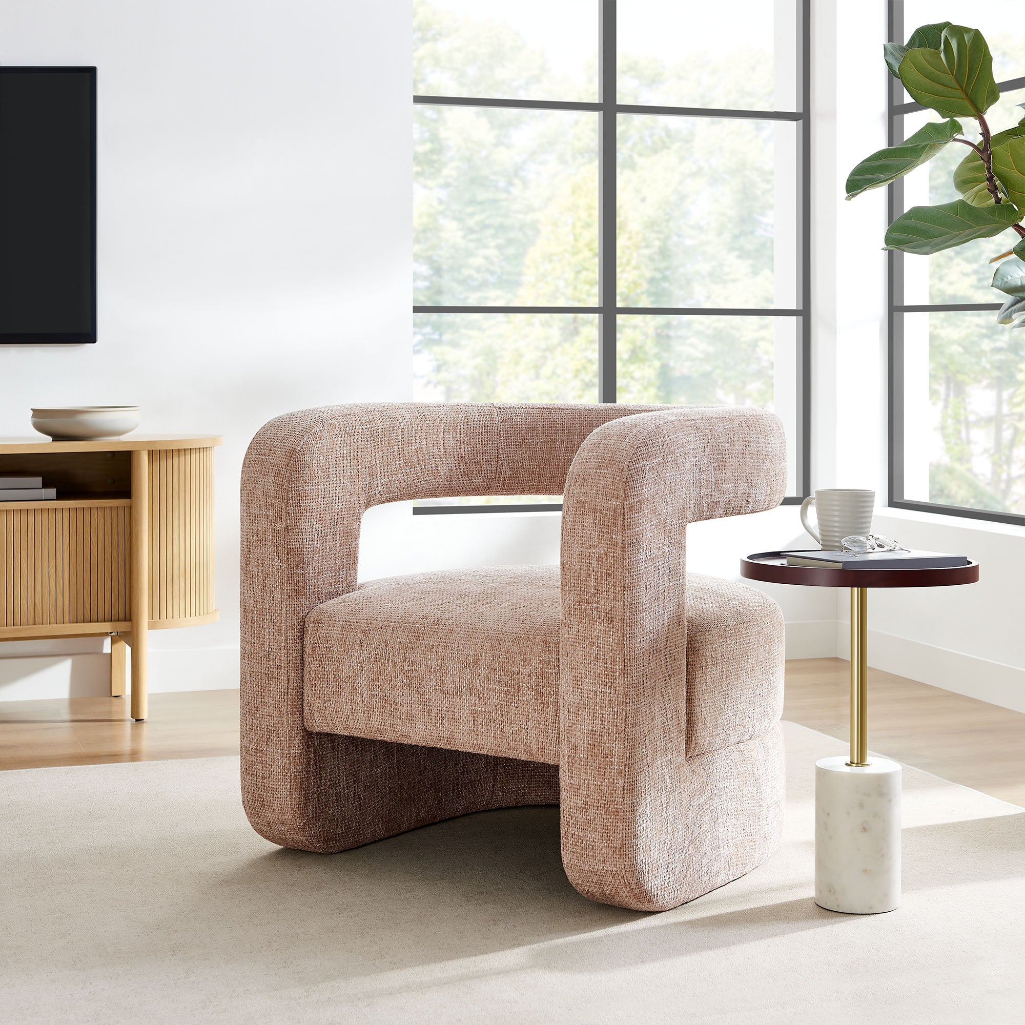 Jaylin Upholstered Chenille Accent Chair - Best Buy Furniture