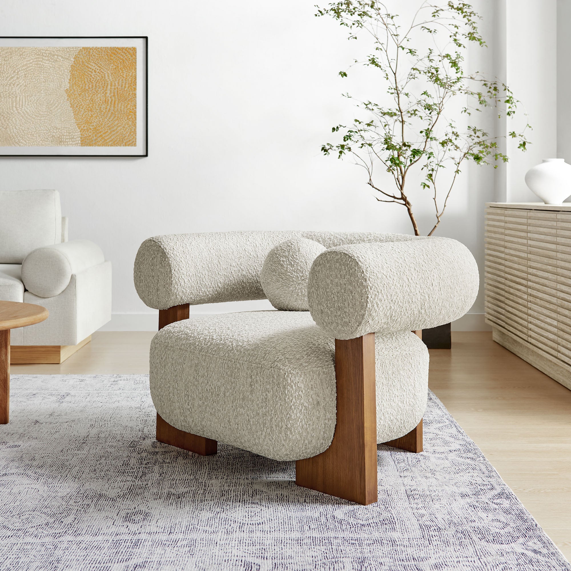 Jace Boucle Accent Chair - Best Buy Furniture