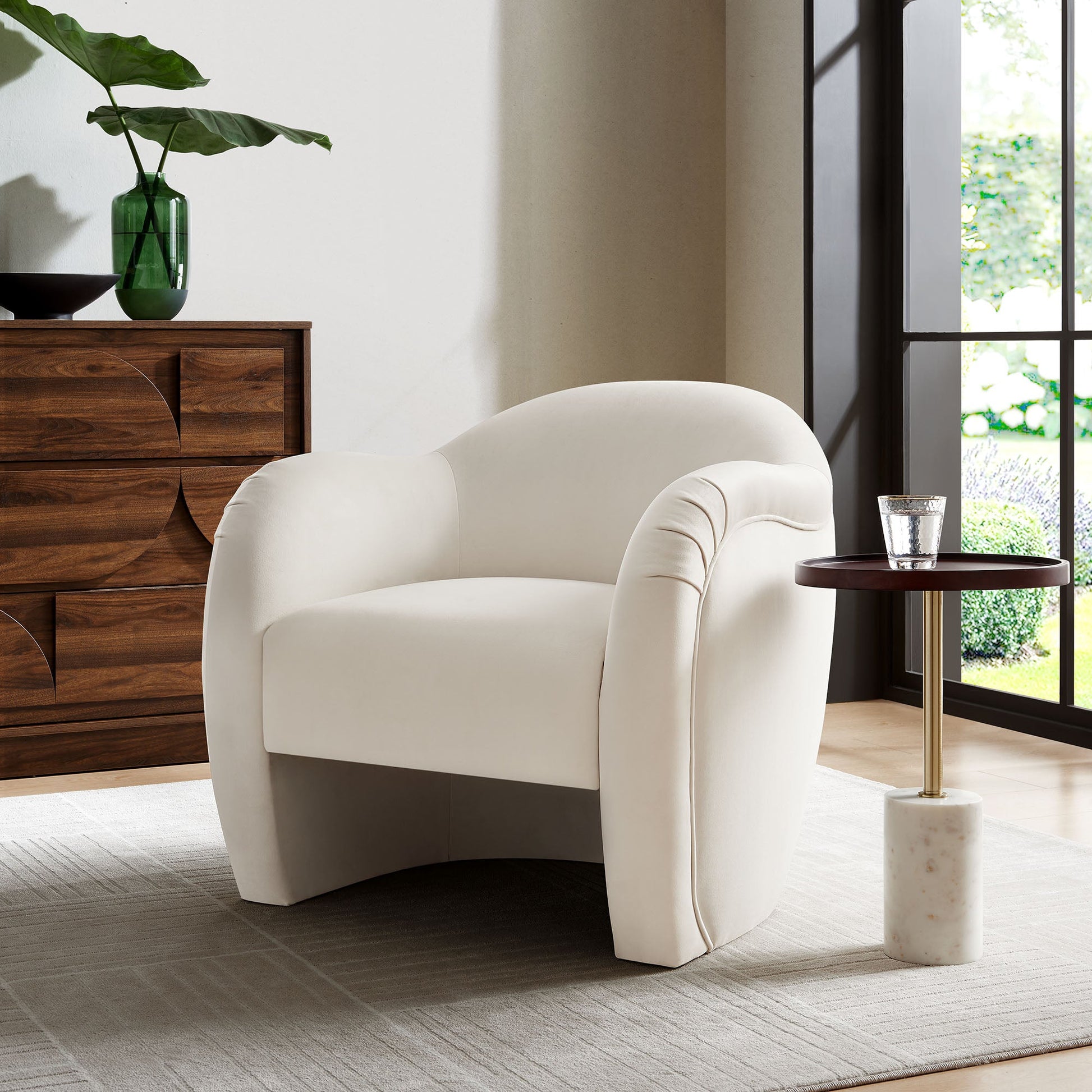 Compose Performance Velvet Accent Chair - Best Buy Furniture
