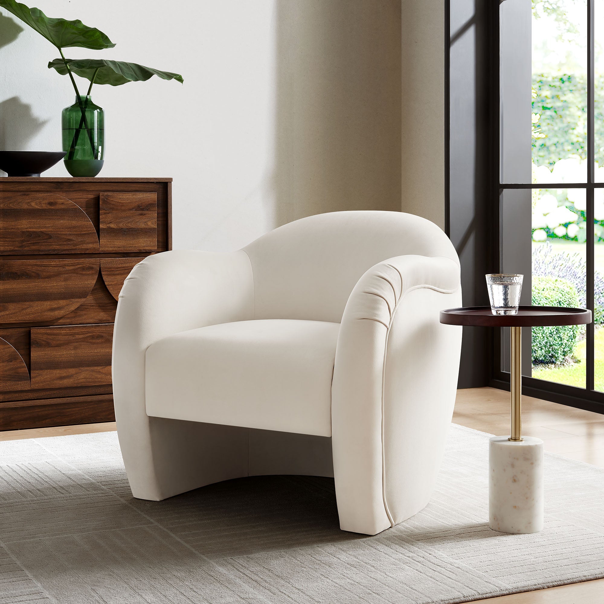 Compose Performance Velvet Accent Chair - Best Buy Furniture