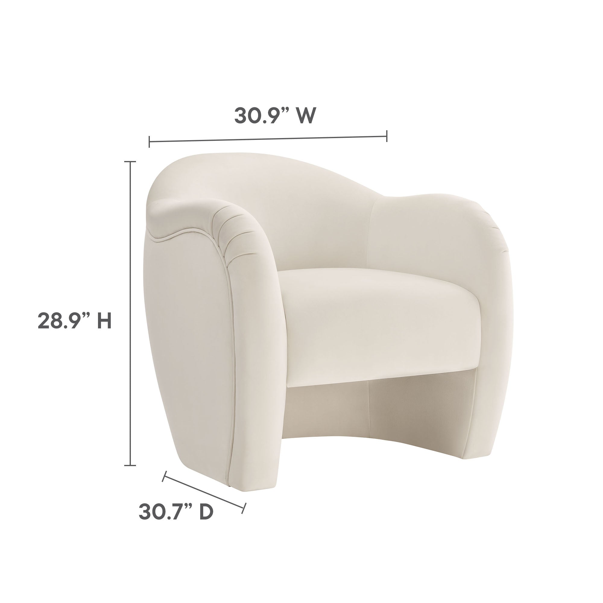 Compose Performance Velvet Accent Chair - Best Buy Furniture