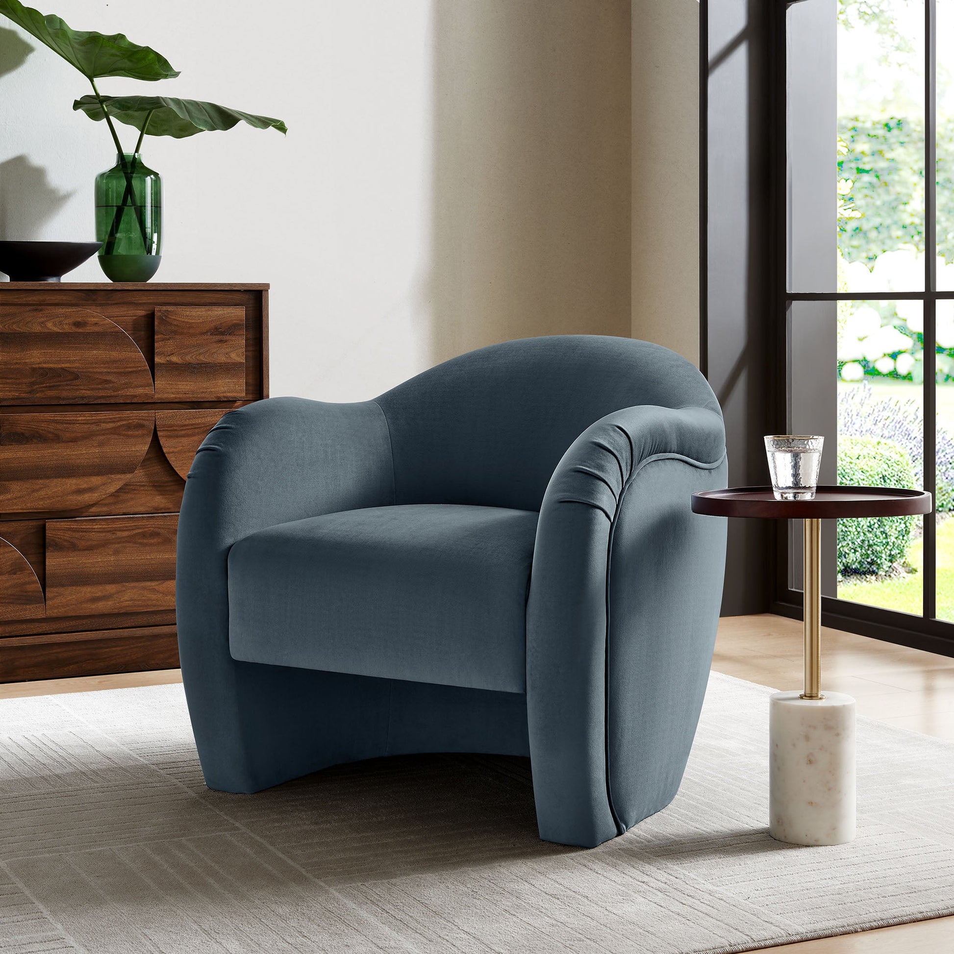 Compose Performance Velvet Accent Chair - Best Buy Furniture