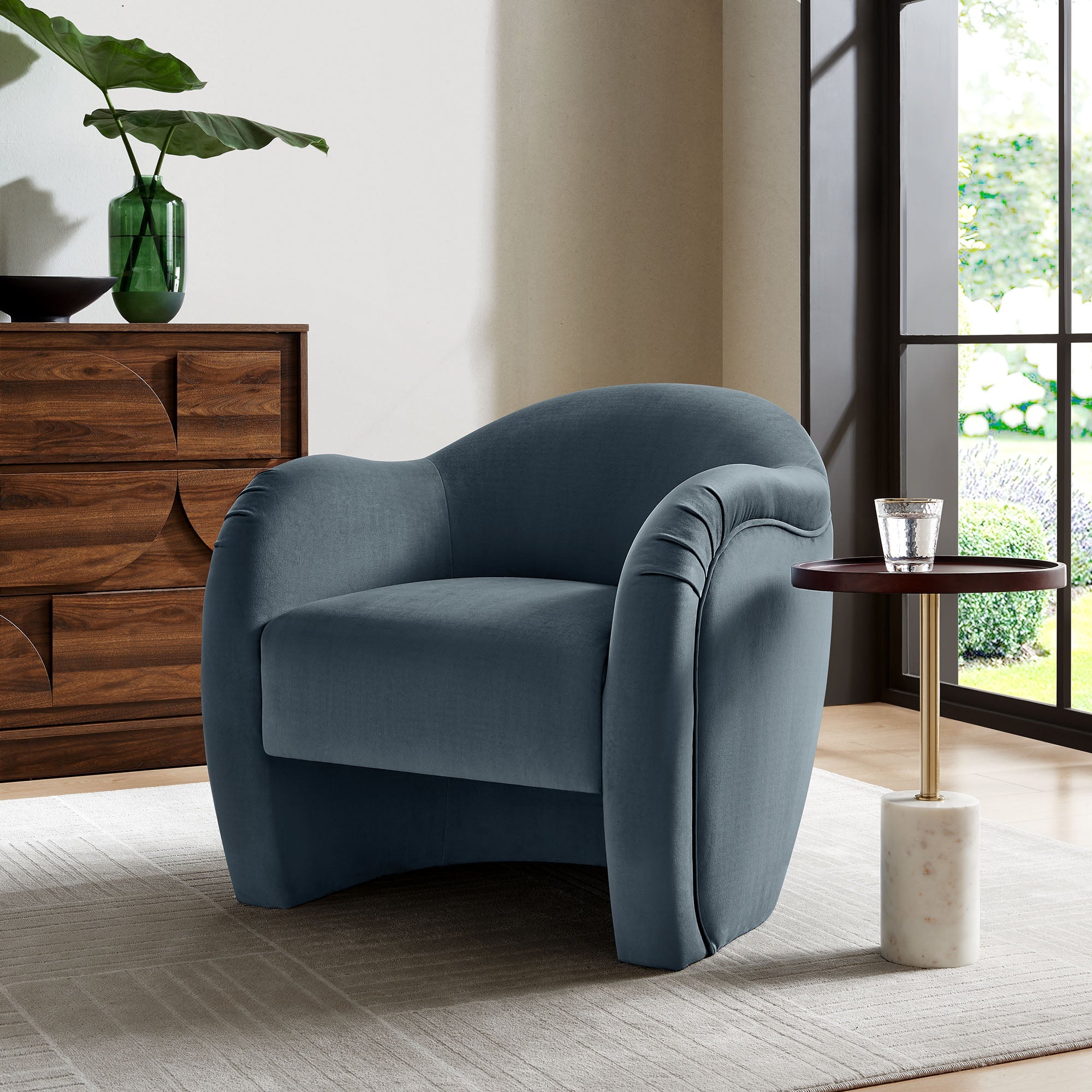Compose Performance Velvet Accent Chair - Best Buy Furniture