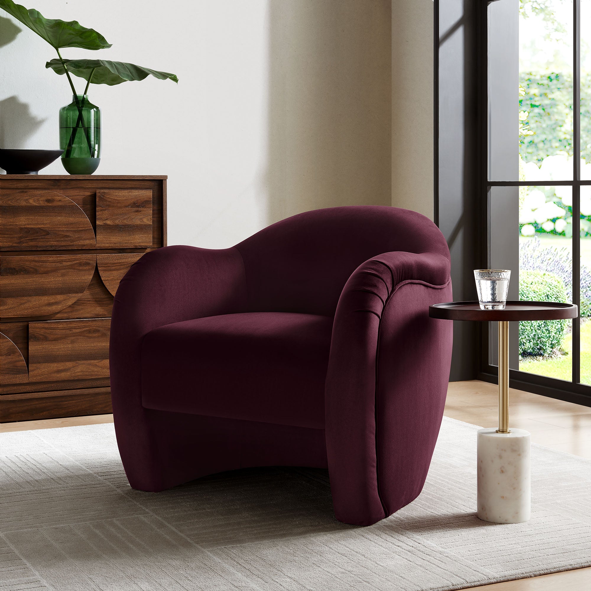 Compose Performance Velvet Accent Chair - Best Buy Furniture