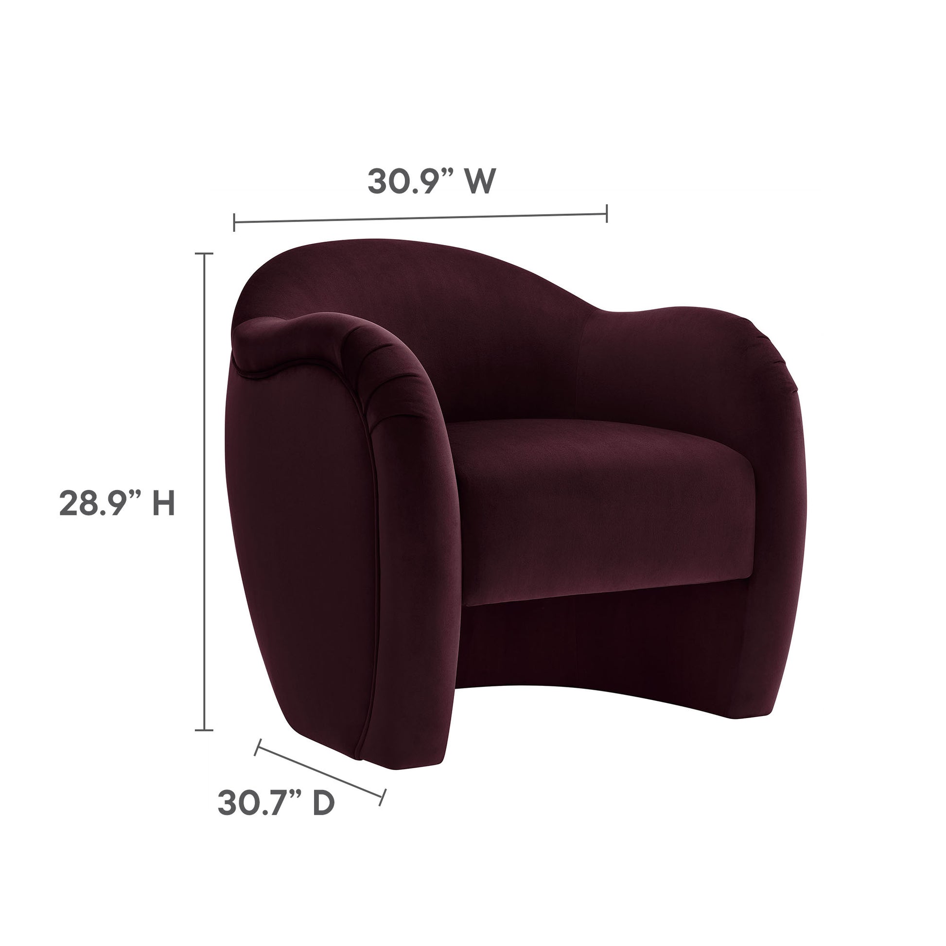 Compose Performance Velvet Accent Chair by Modway - Best Buy Furniture