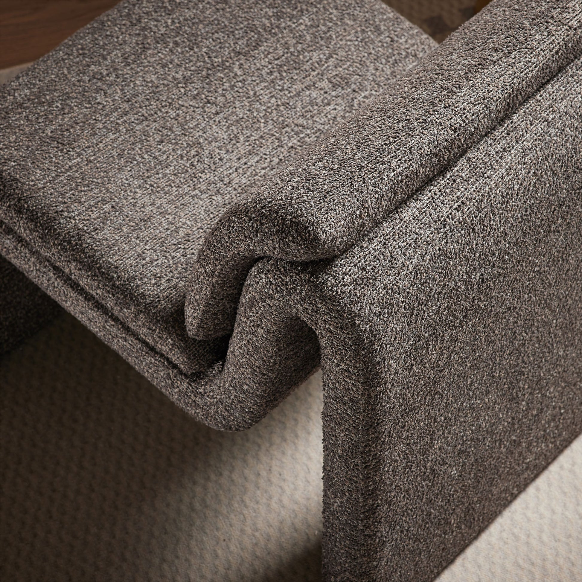 Dune Boucle Upholstered Armless Accent Chair - Best Buy Furniture