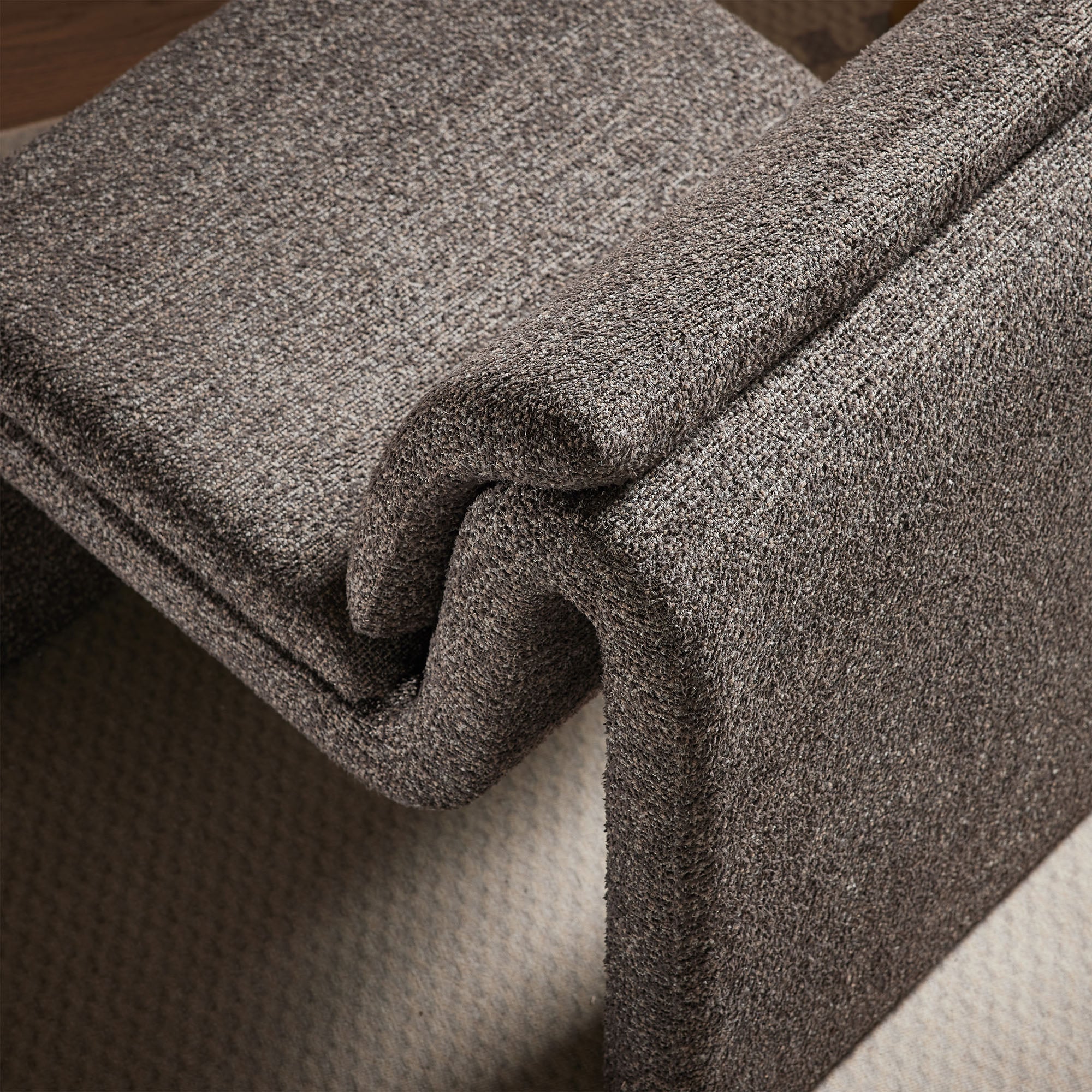 Dune Boucle Upholstered Armless Accent Chair - Best Buy Furniture