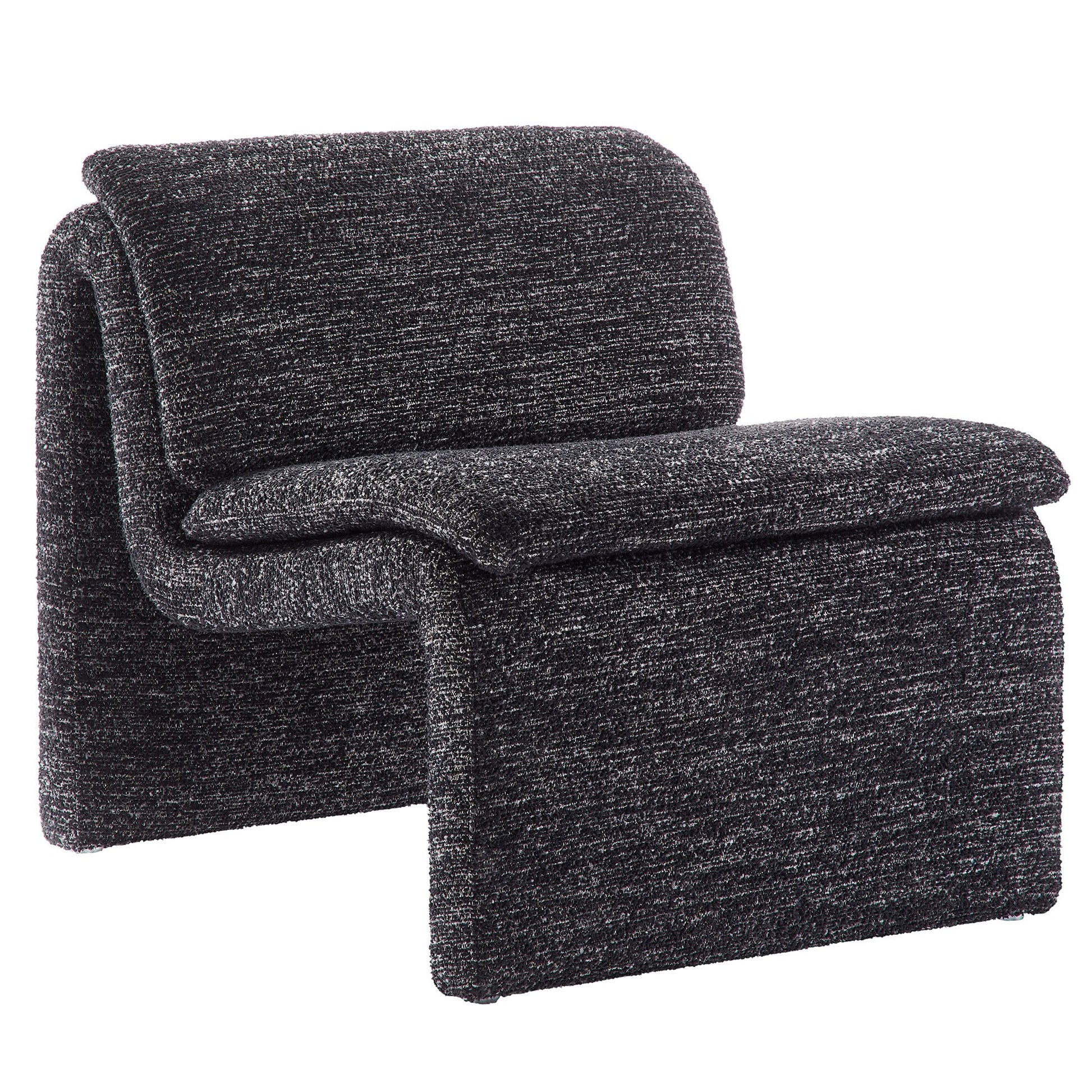 Dune Boucle Upholstered Armless Accent Chair - Best Buy Furniture