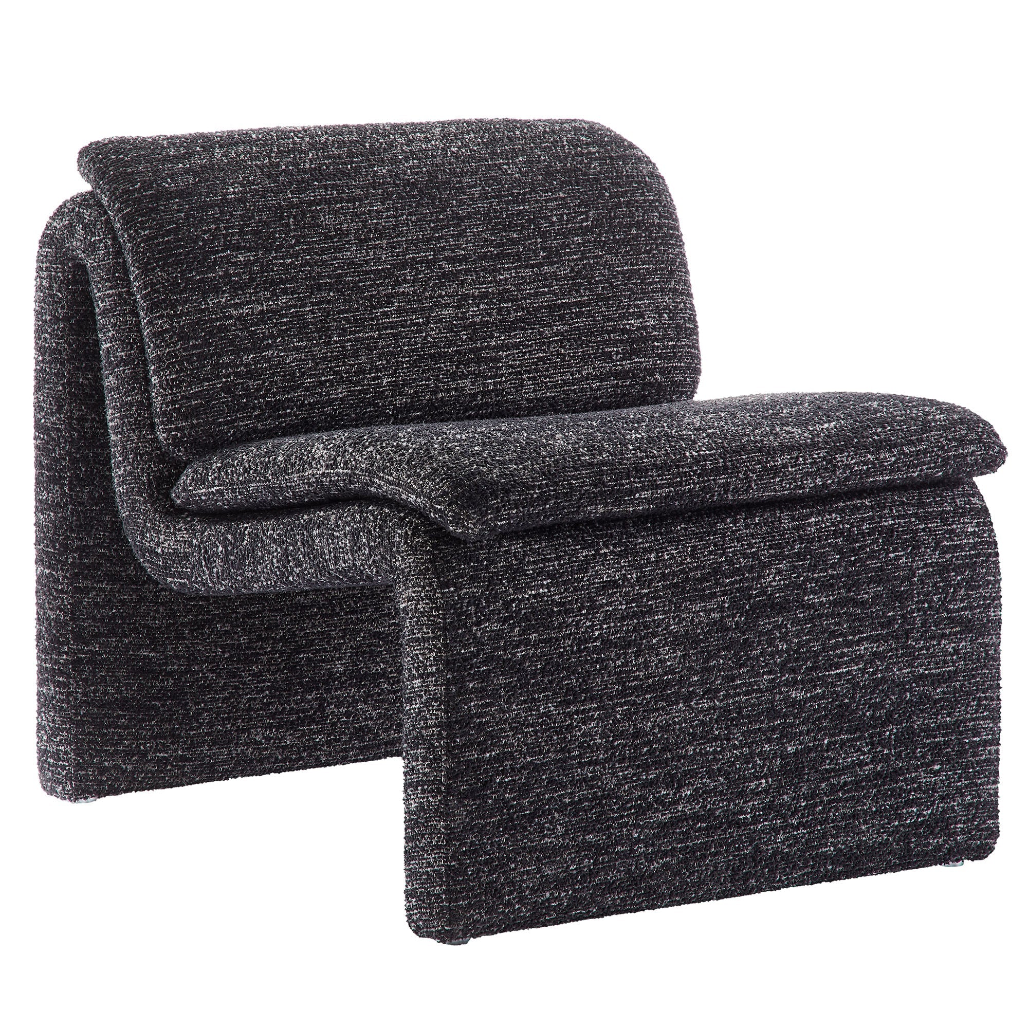 Dune Boucle Upholstered Armless Accent Chair - Best Buy Furniture