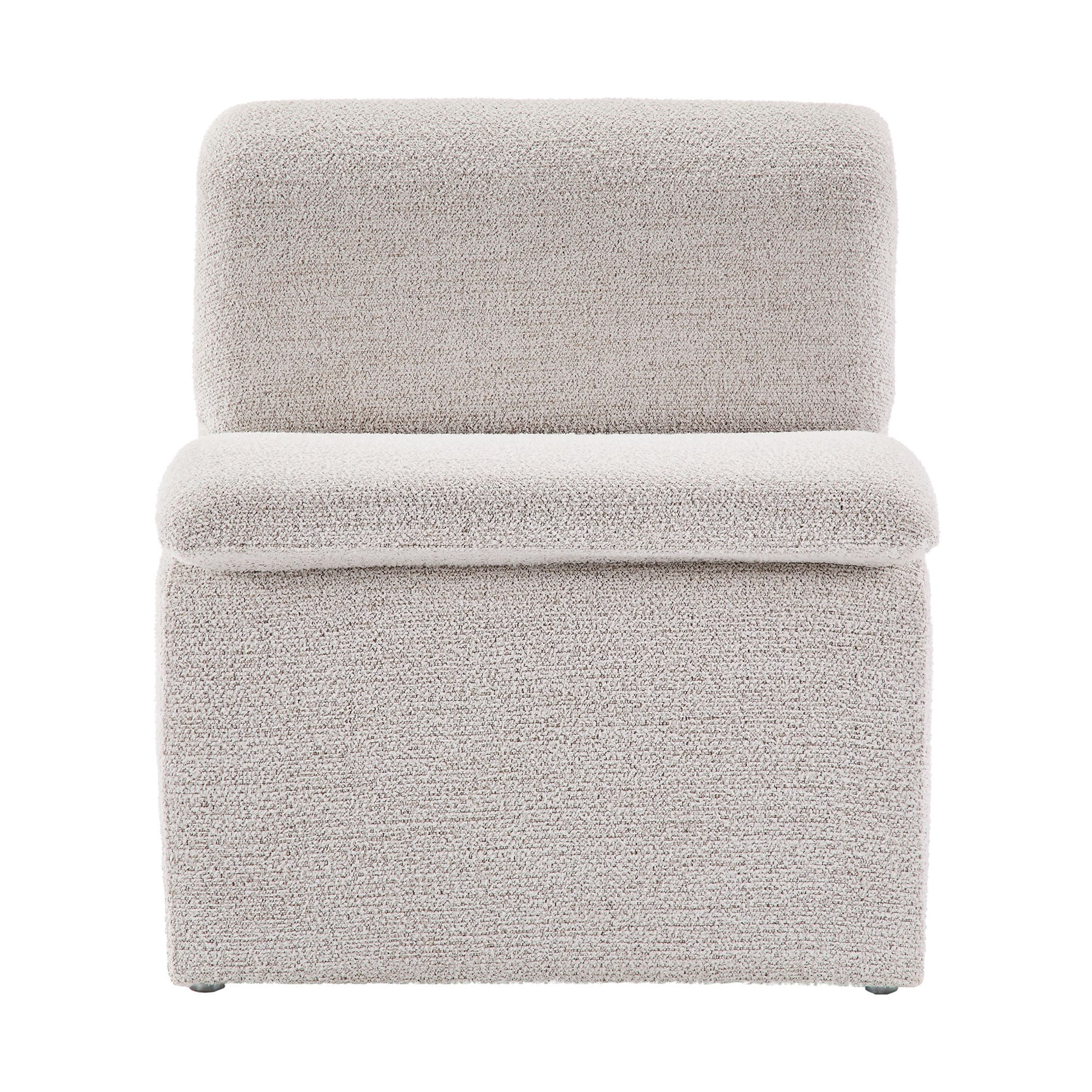 Dune Boucle Upholstered Armless Accent Chair - Best Buy Furniture