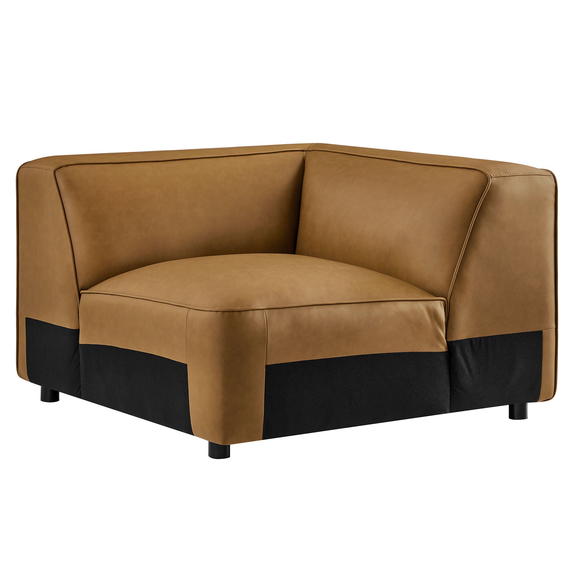 Auren Upholstered Vegan Leather Modular Corner Chair by Modway - Best Buy Furniture