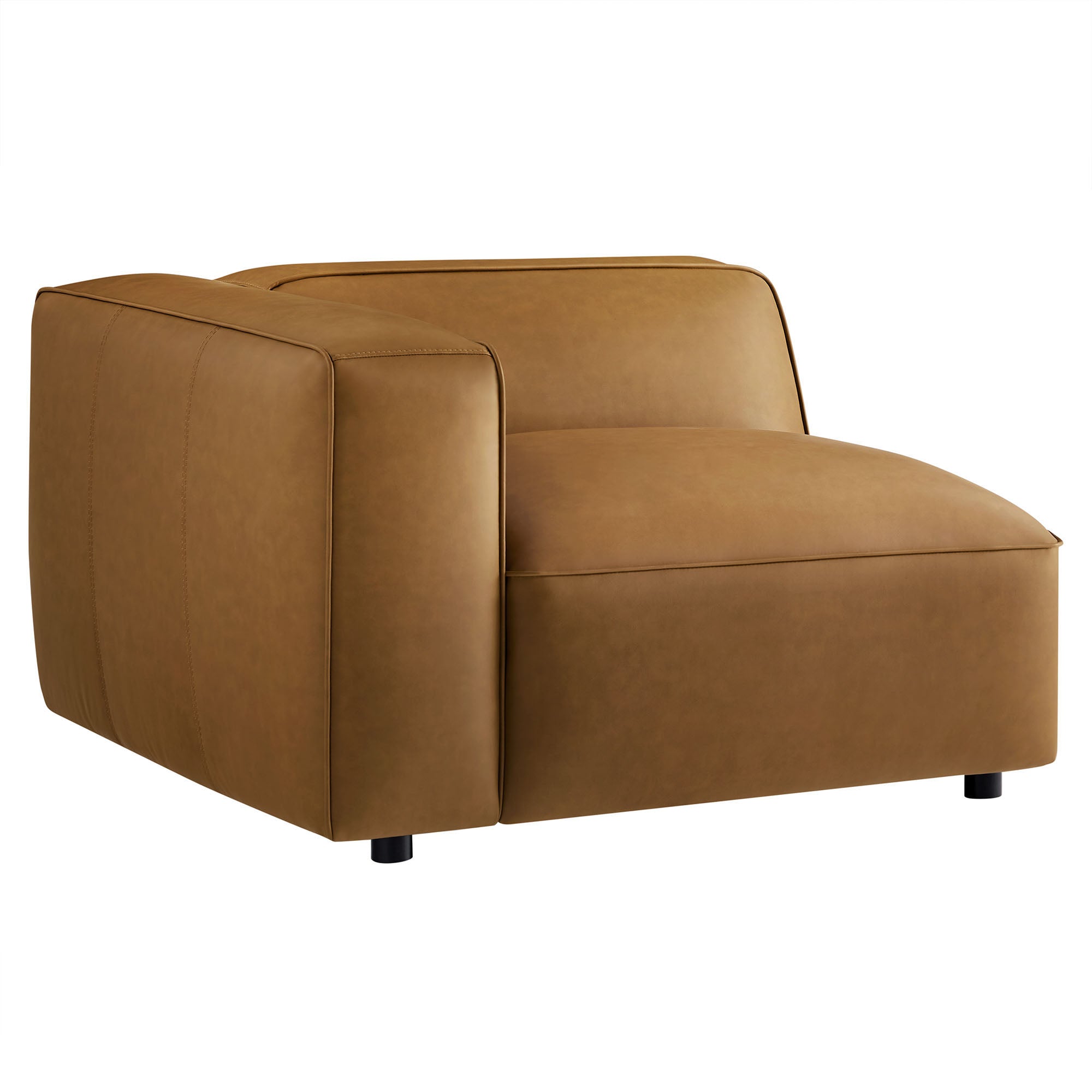 Auren Upholstered Vegan Leather Modular Left Armchair by Modway - Best Buy Furniture