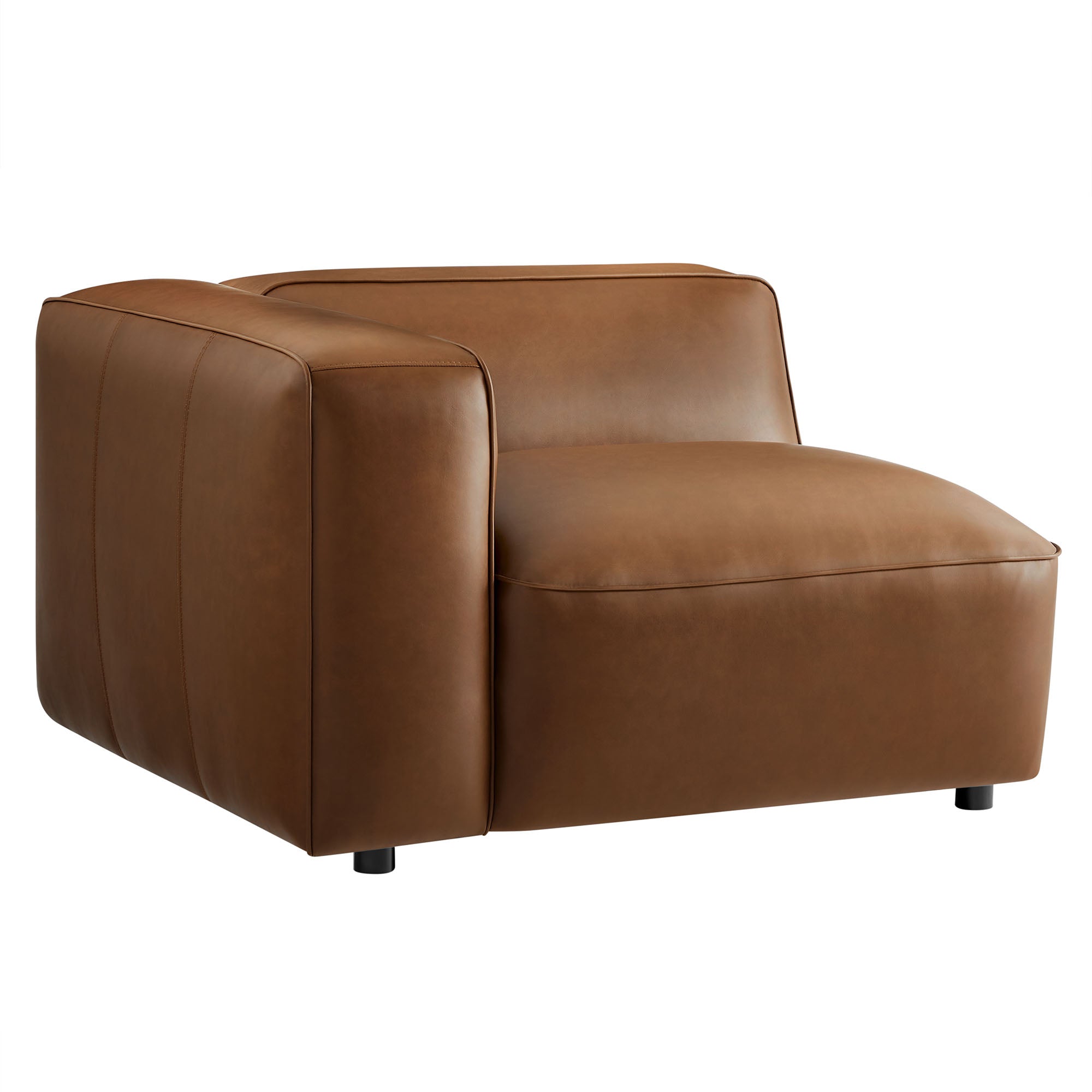 Auren Upholstered Vegan Leather Modular Left Armchair by Modway - Best Buy Furniture