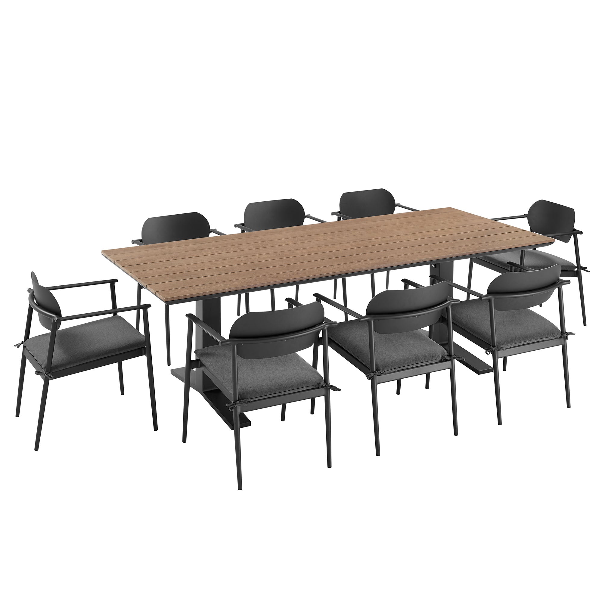 Aeris 9-Piece Outdoor Patio Aluminum Dining Set by Modway - Best Buy Furniture