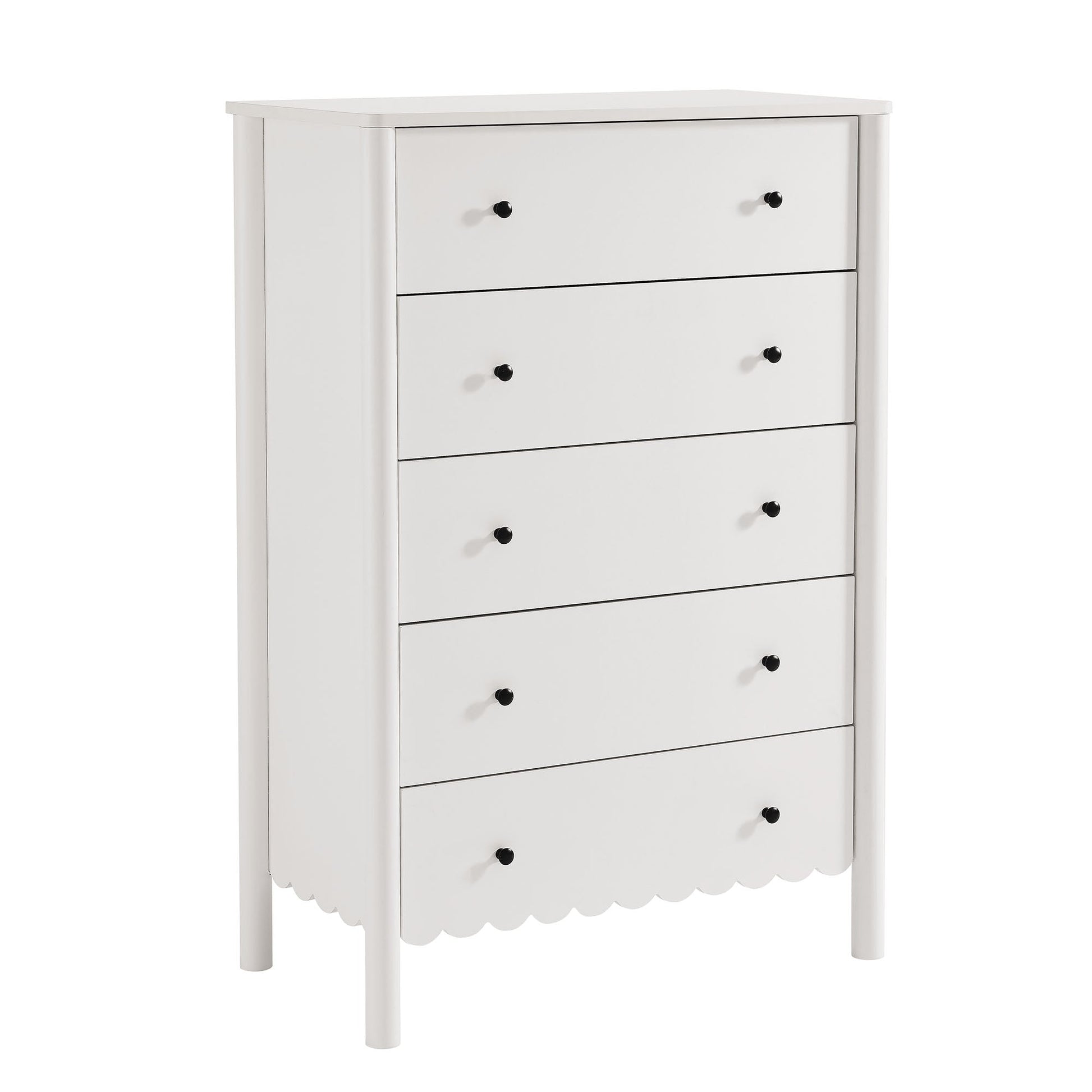 Emmeline Scalloped 5-Drawer Chest - Best Buy Furniture