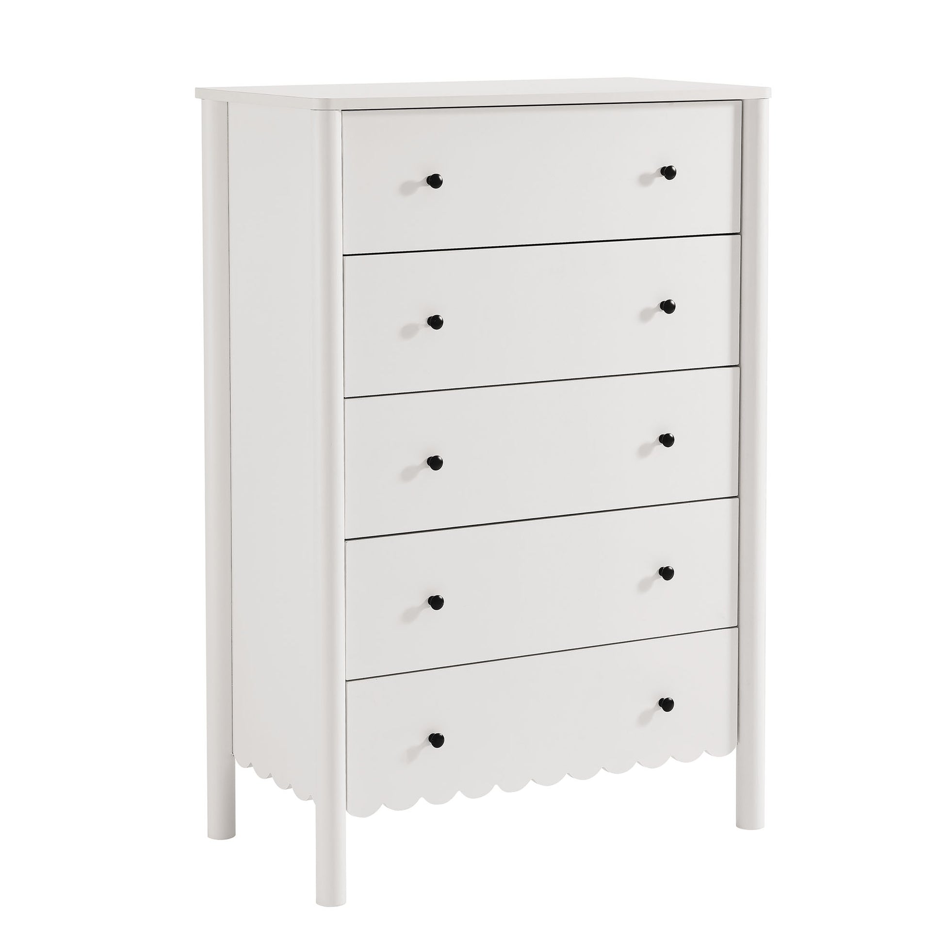 Emmeline Scalloped 5-Drawer Chest - Best Buy Furniture