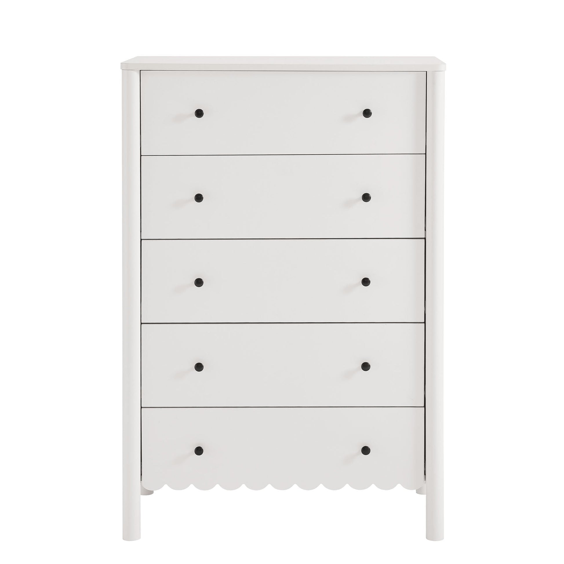 Emmeline Scalloped 5-Drawer Chest - Best Buy Furniture