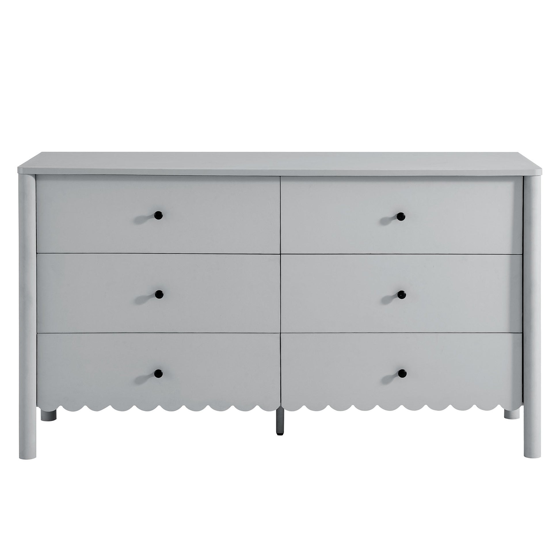 Emmeline Scalloped 6-Drawer Dresser - Best Buy Furniture