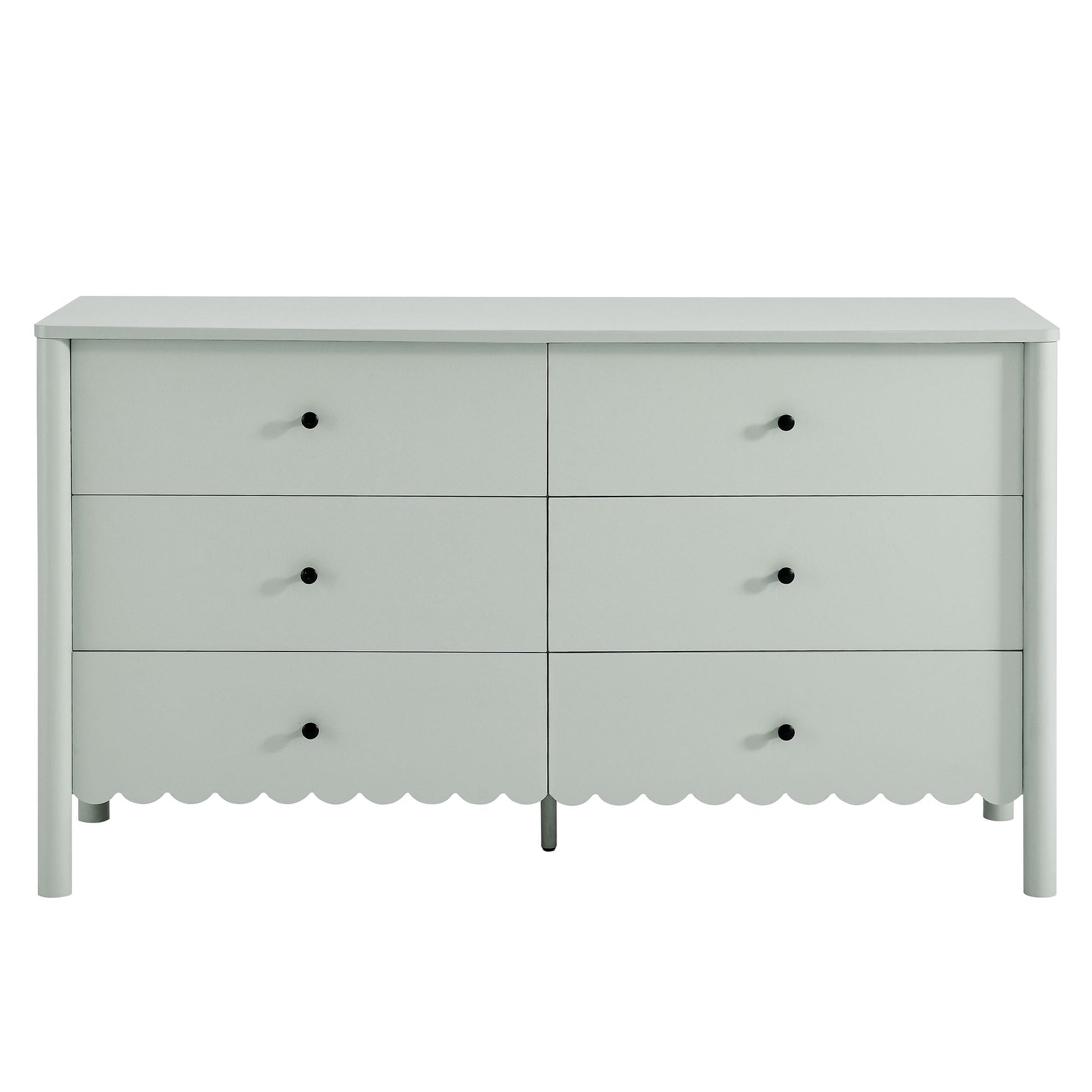 Emmeline Scalloped 6-Drawer Dresser - Best Buy Furniture