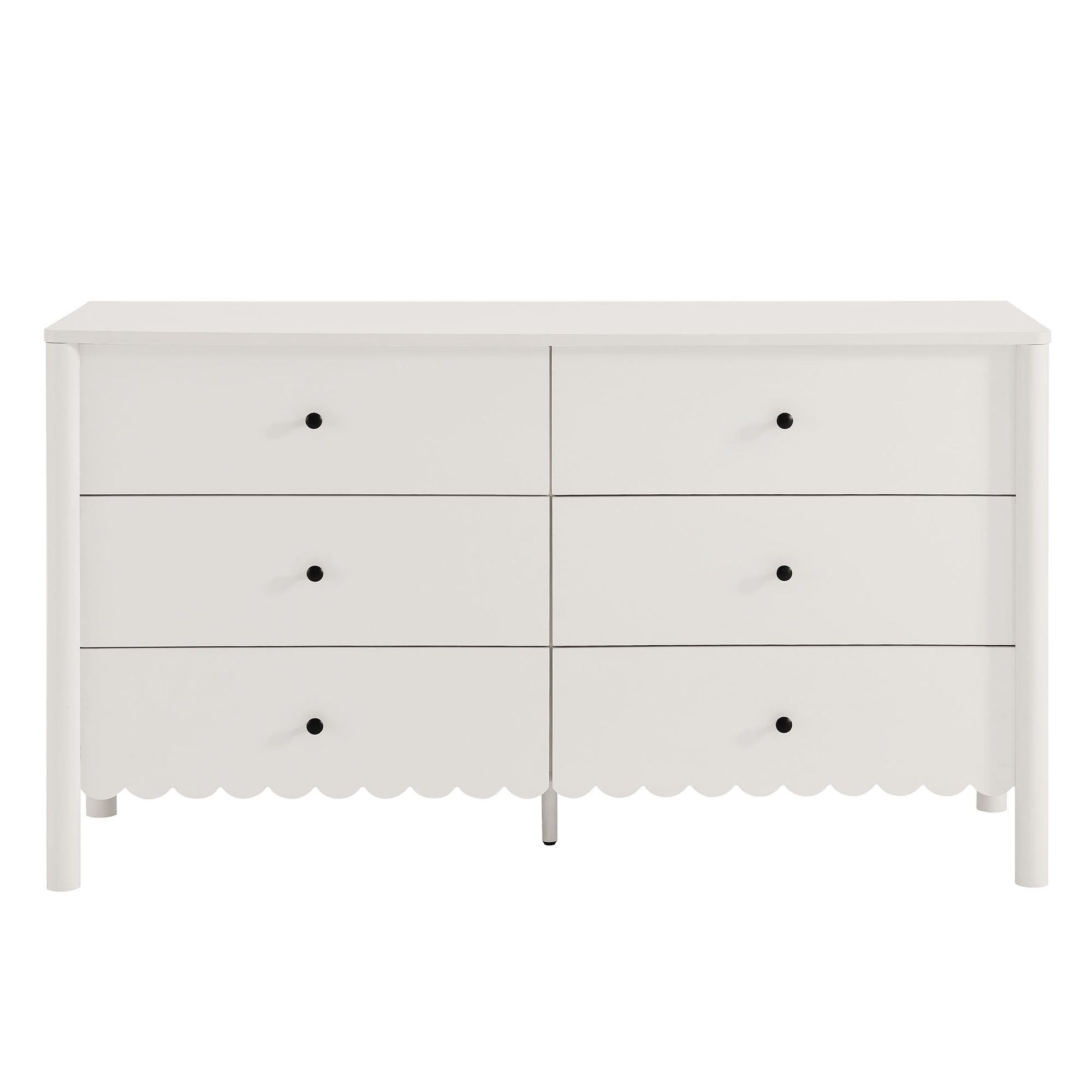 Emmeline Scalloped 6-Drawer Dresser - Best Buy Furniture