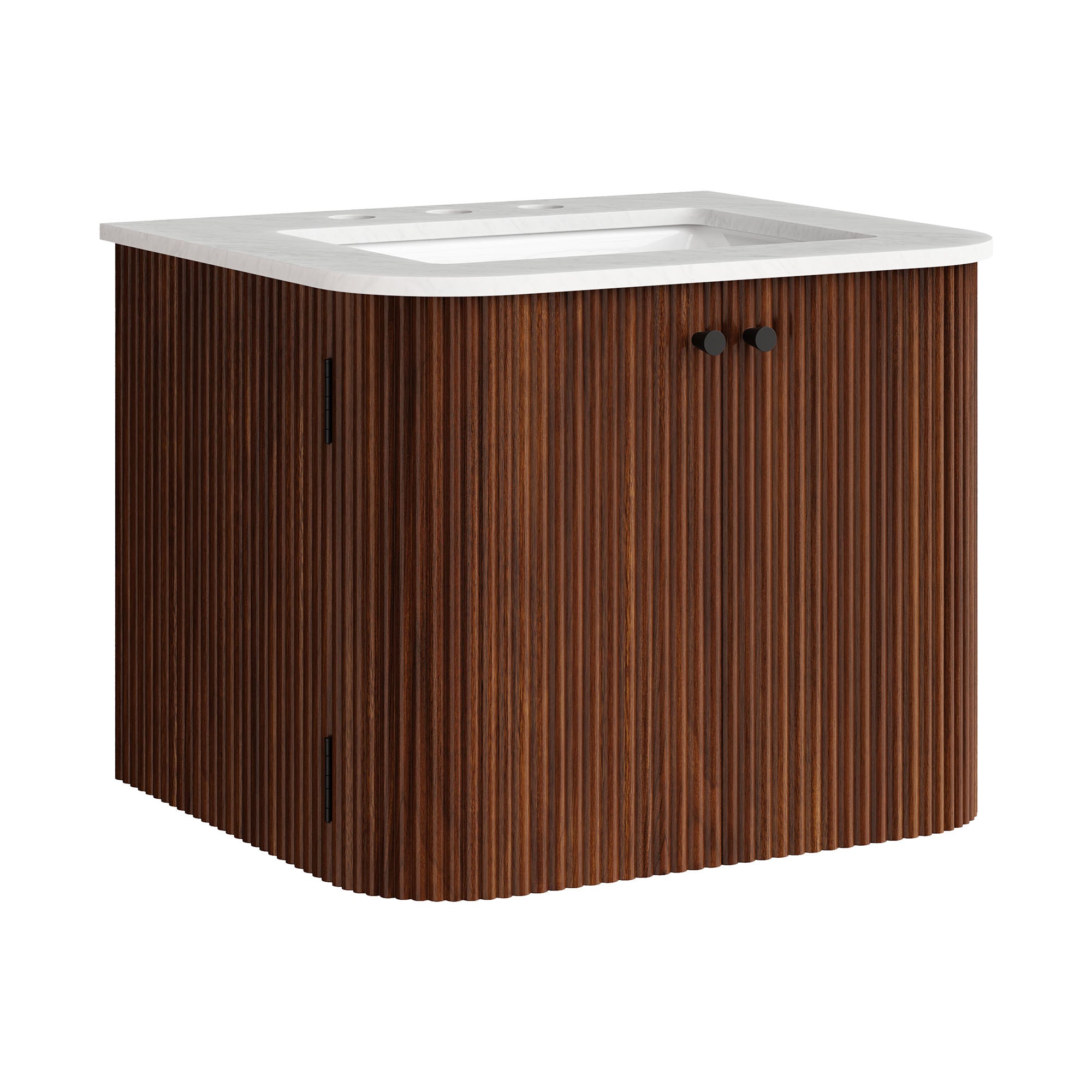Zia 24" Wall-Mount Bathroom Vanity with Marble Sink by Modway - Best Buy Furniture
