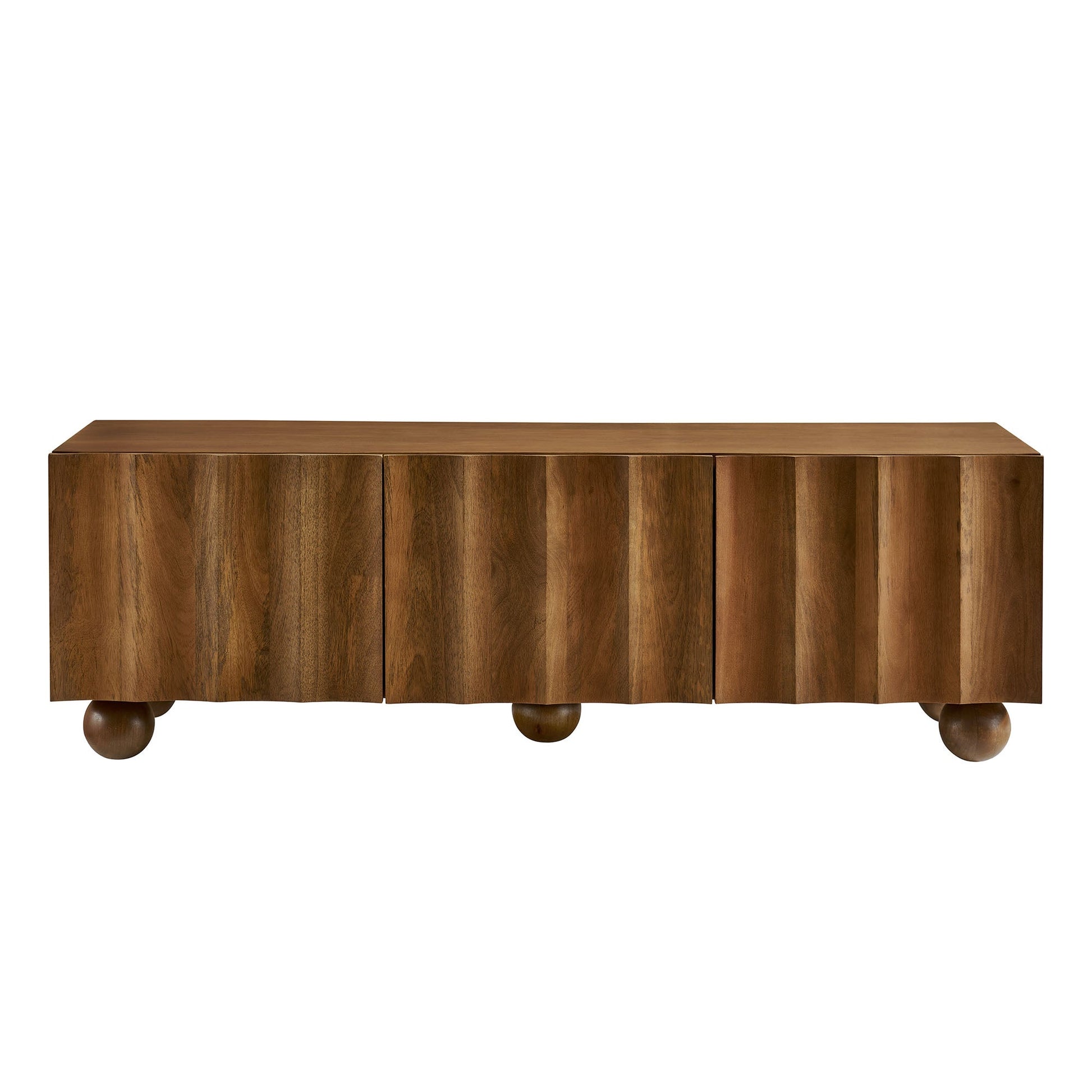 Sorren Scalloped 54" Wood TV Stand - Best Buy Furniture
