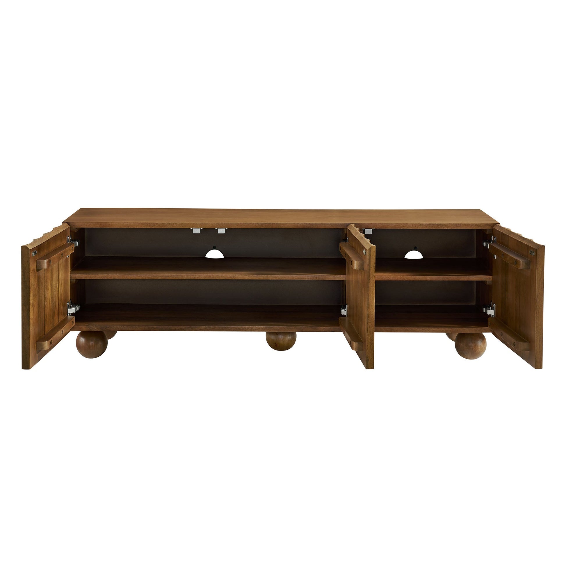 Sorren Scalloped 54" Wood TV Stand - Best Buy Furniture