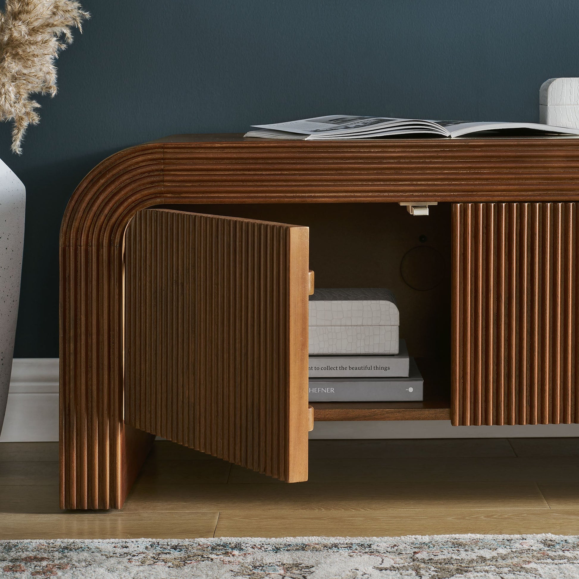 Waterflute 68" Fluted TV Stand - Best Buy Furniture