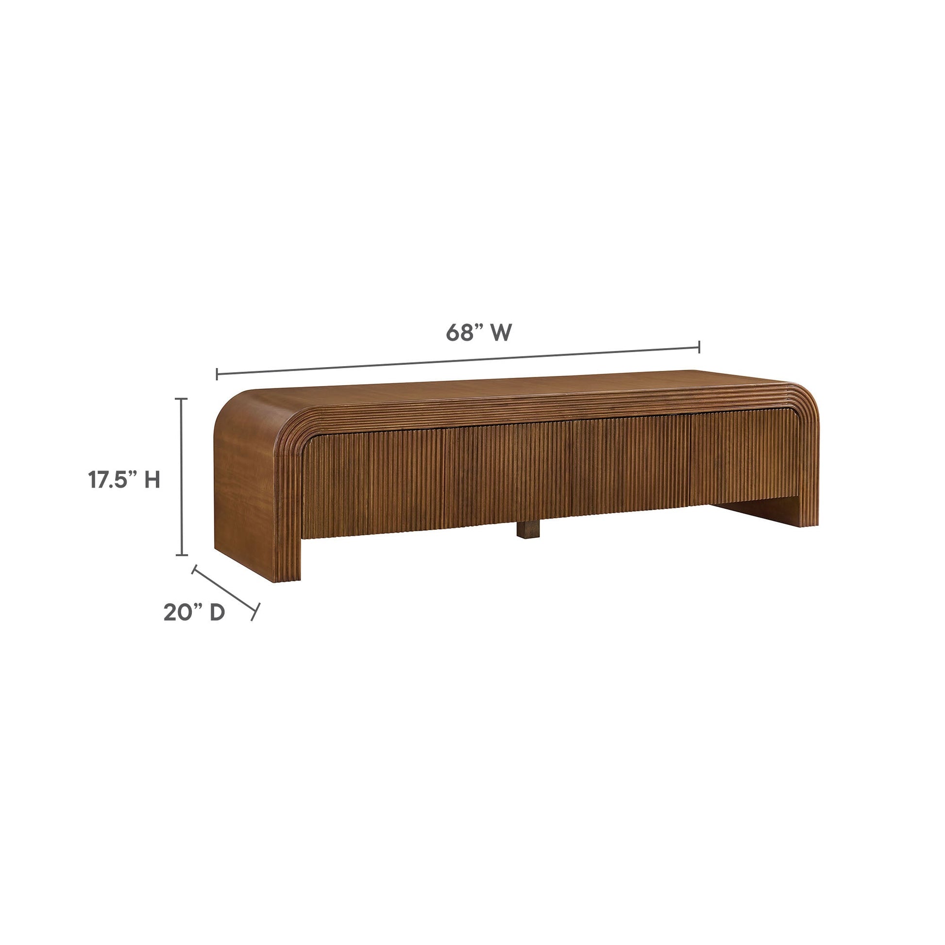 Waterflute 68" Fluted TV Stand - Best Buy Furniture
