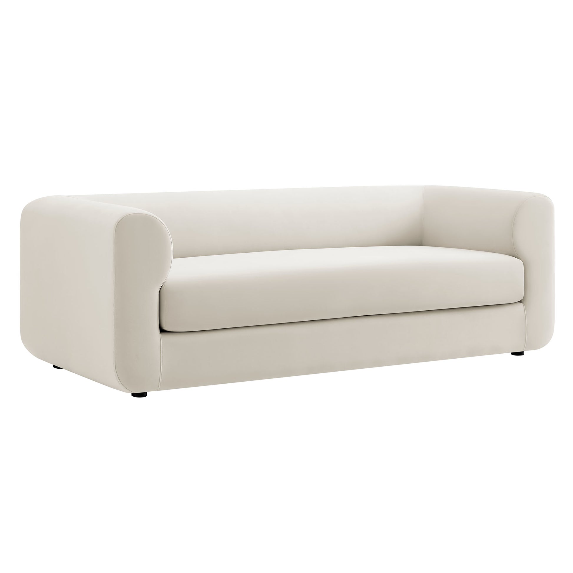 Leif 89" Performance Velvet Upholstered Sofa by Modway - Best Buy Furniture