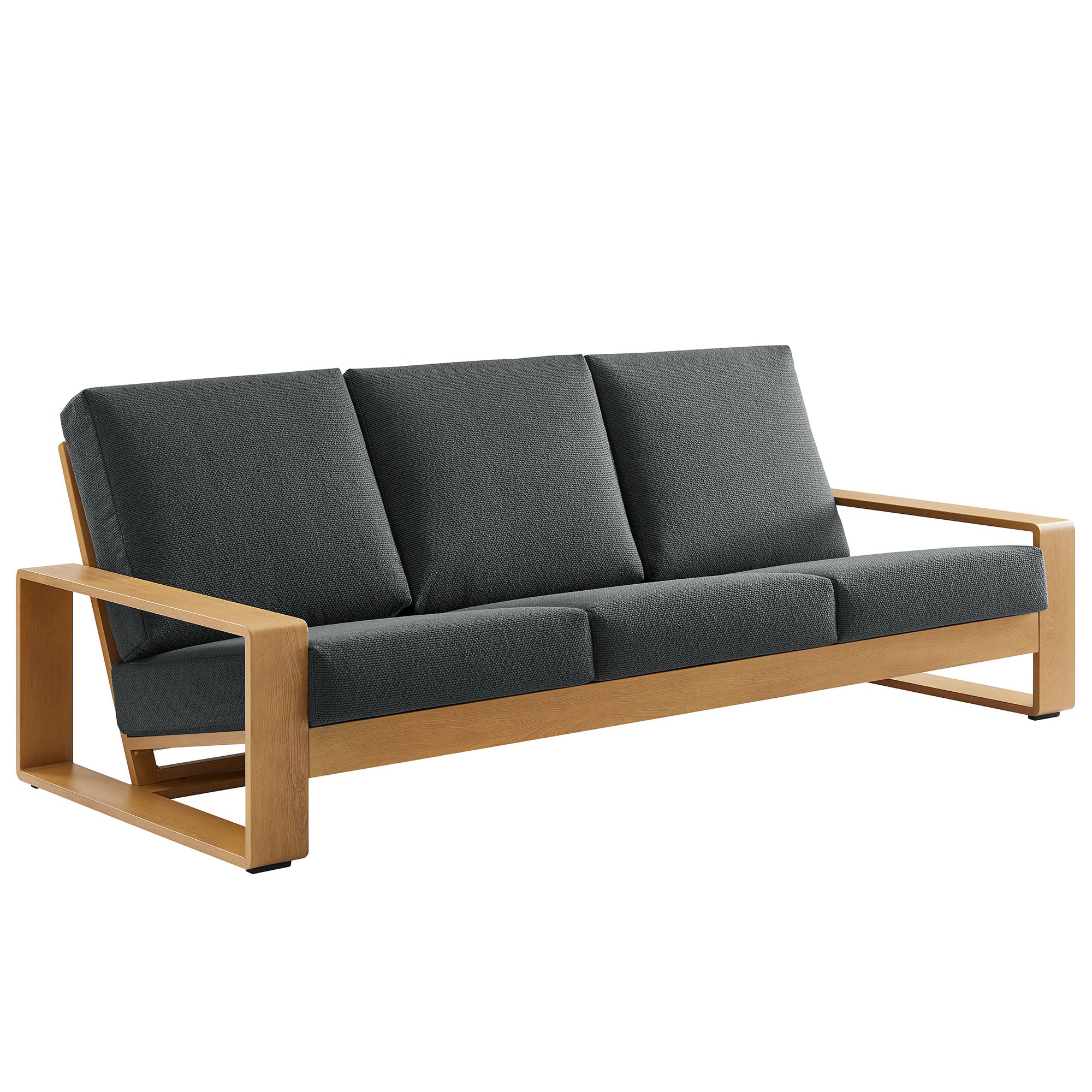 Lirienne Outdoor Patio Aluminum Faux Wood Sofa by Modway - Best Buy Furniture