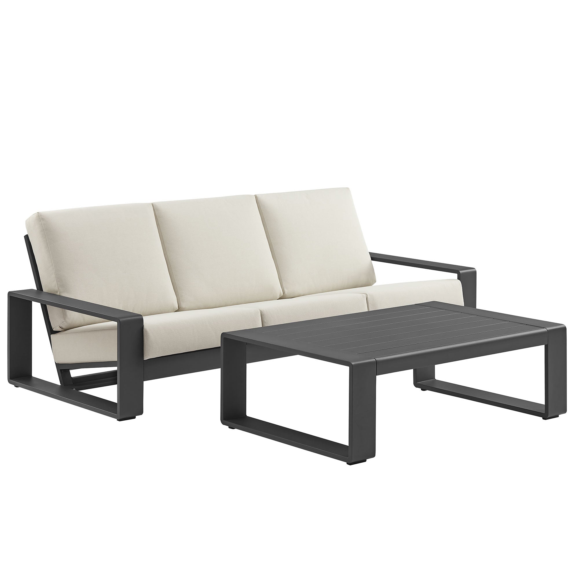 Lirienne 2-Piece Outdoor Patio Aluminum Furniture Set by Modway - Best Buy Furniture