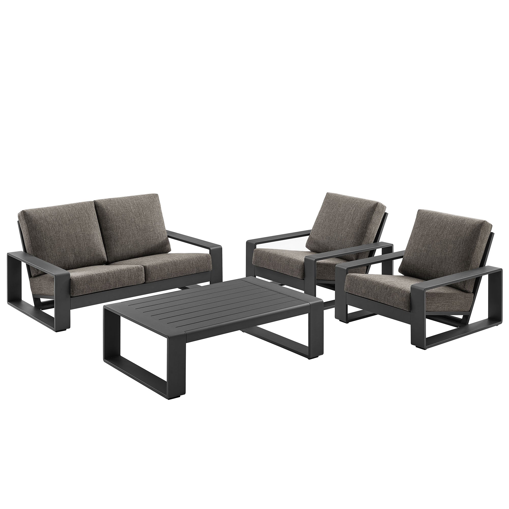 Lirienne 4-Piece Outdoor Patio Aluminum Furniture Set by Modway - Best Buy Furniture