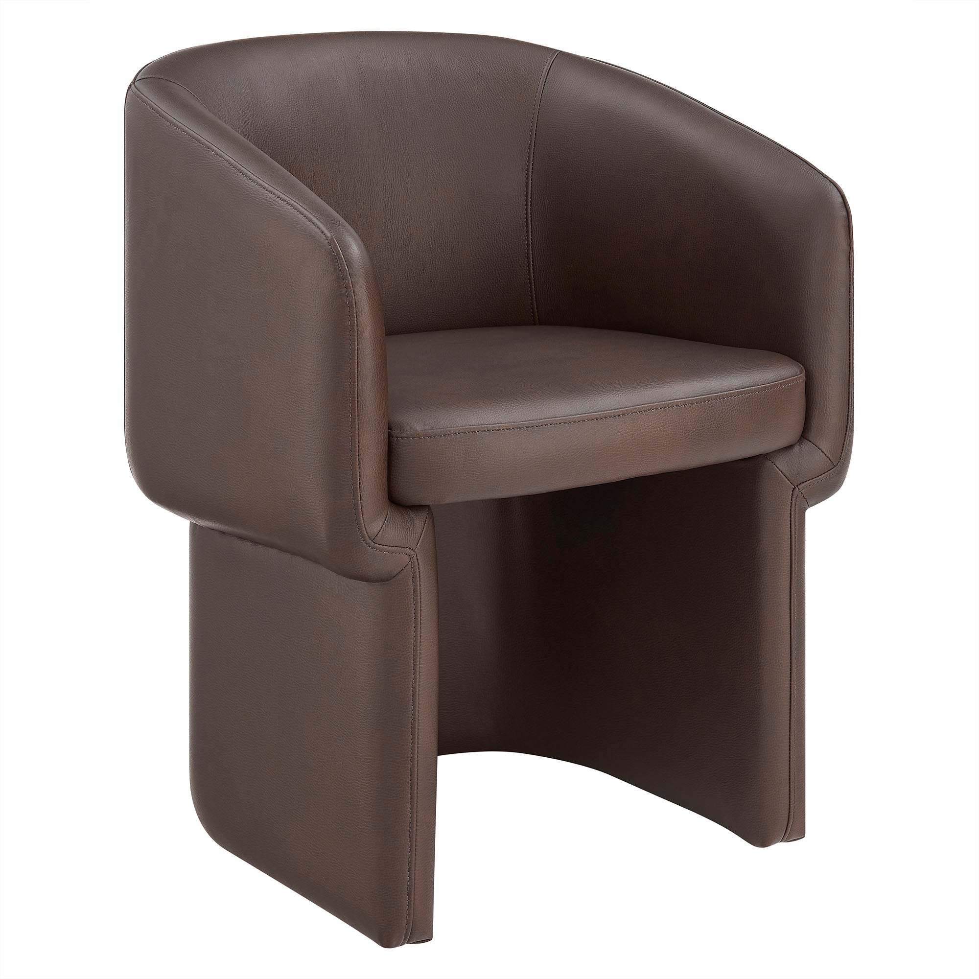 Verity Barrel Back Vegan Leather Dining Chair by Modway - Best Buy Furniture