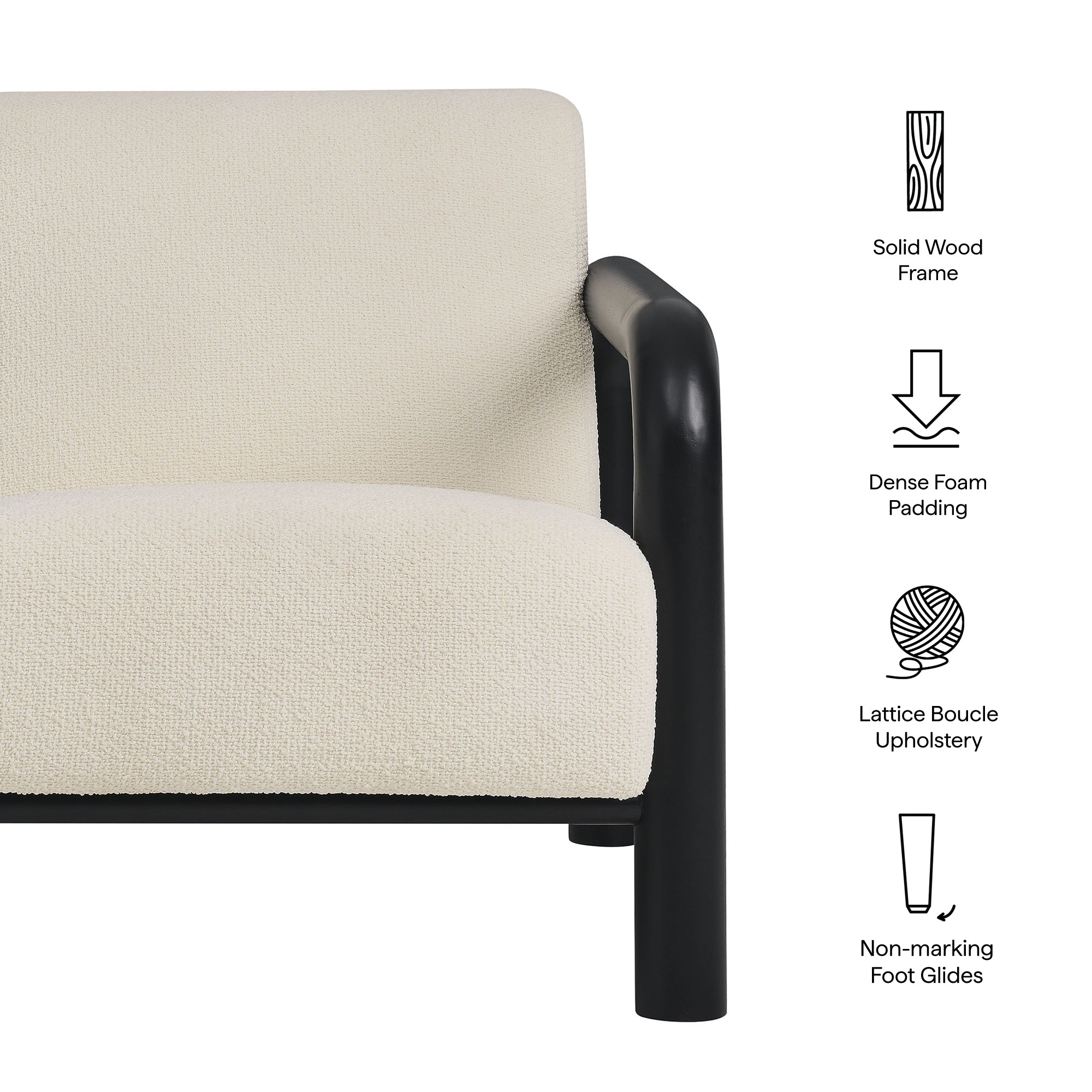 Sereno Boucle Accent Chair - Best Buy Furniture