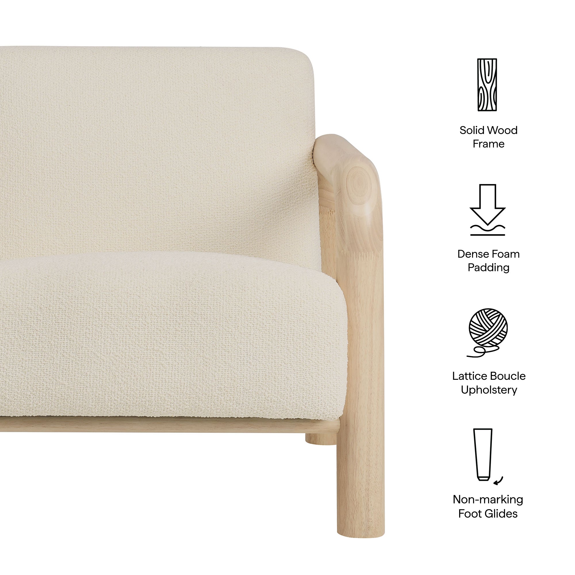 Sereno Boucle Accent Chair by Modway - Best Buy Furniture