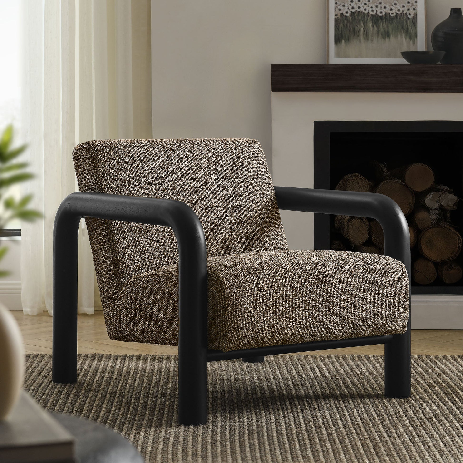Sereno Boucle Accent Chair - Best Buy Furniture