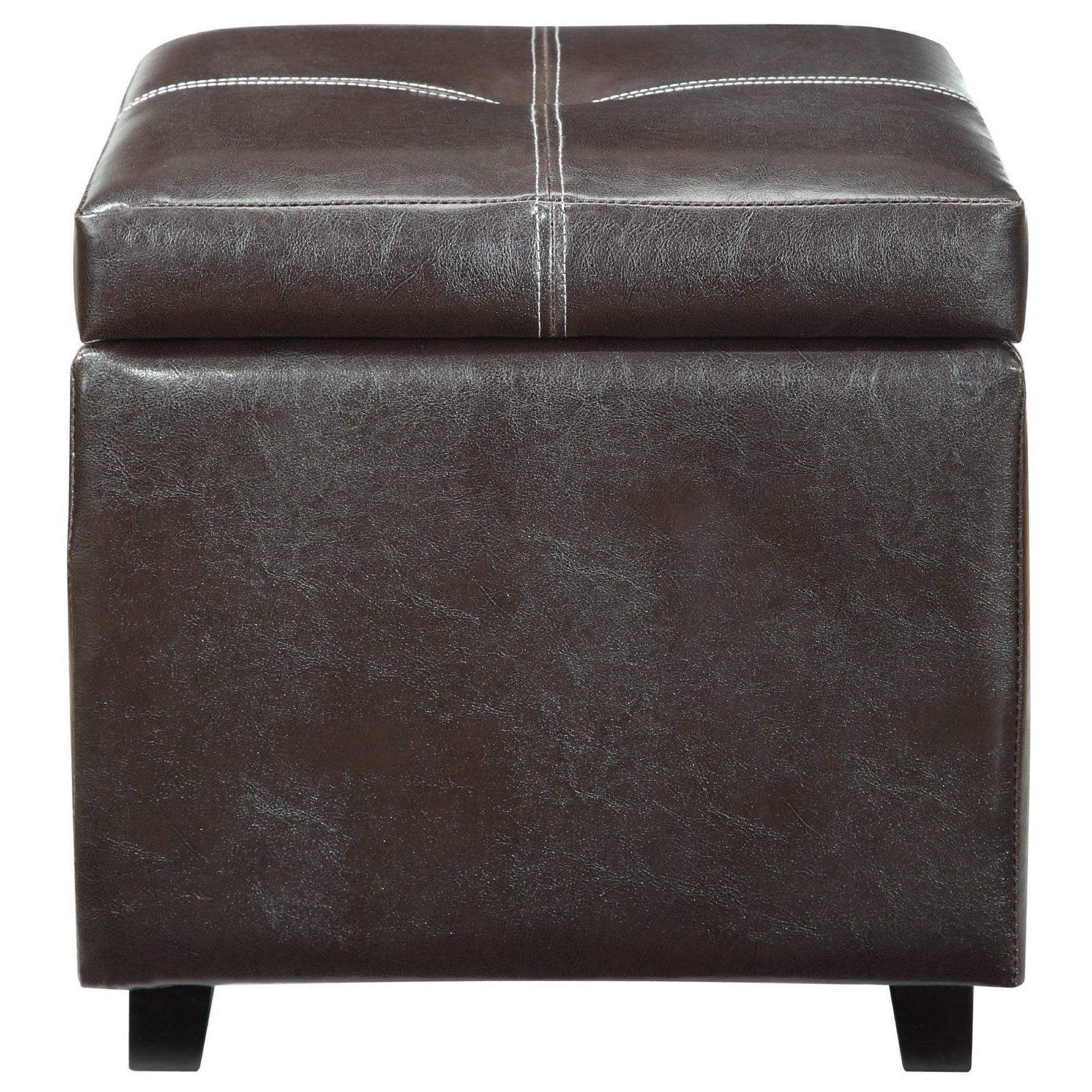 Treasure Upholstered Vinyl Ottoman by Modway - Best Buy Furniture