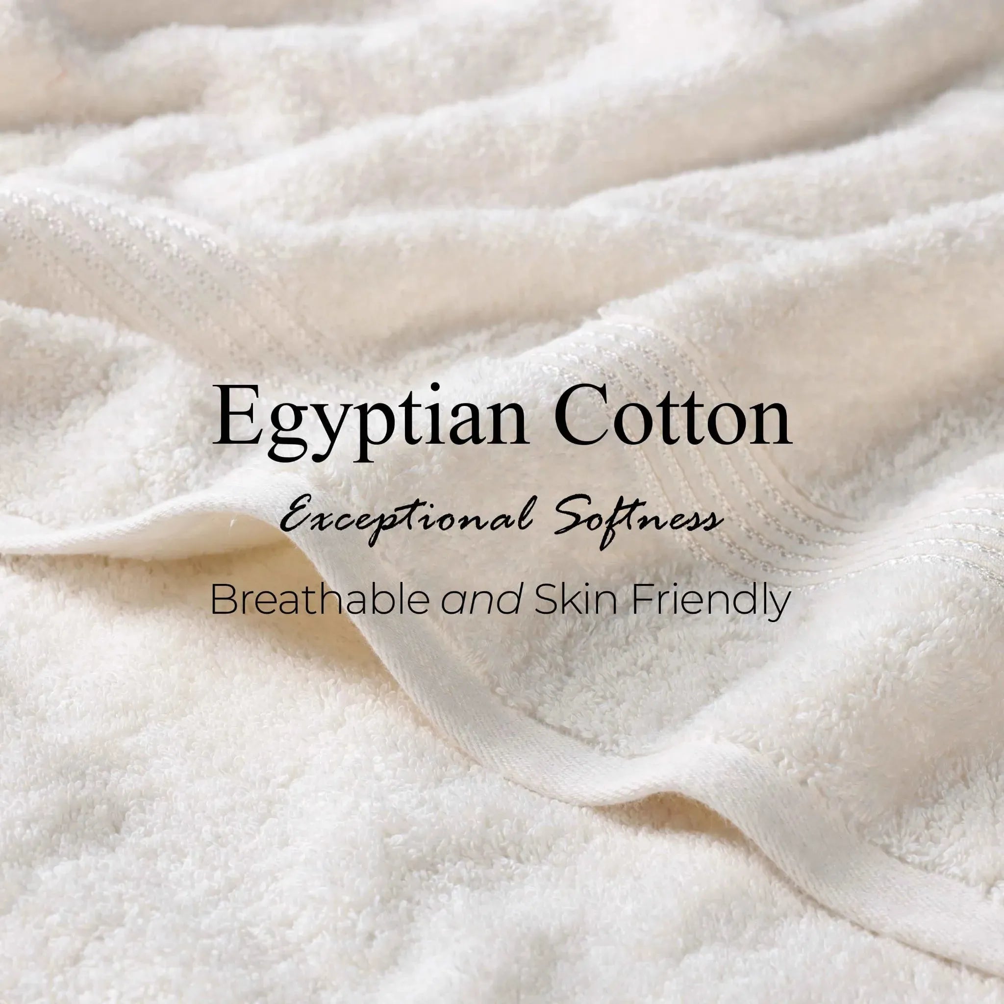 Egyptian Cotton Plush Absorbent Luxury Bath Towel Set of 4