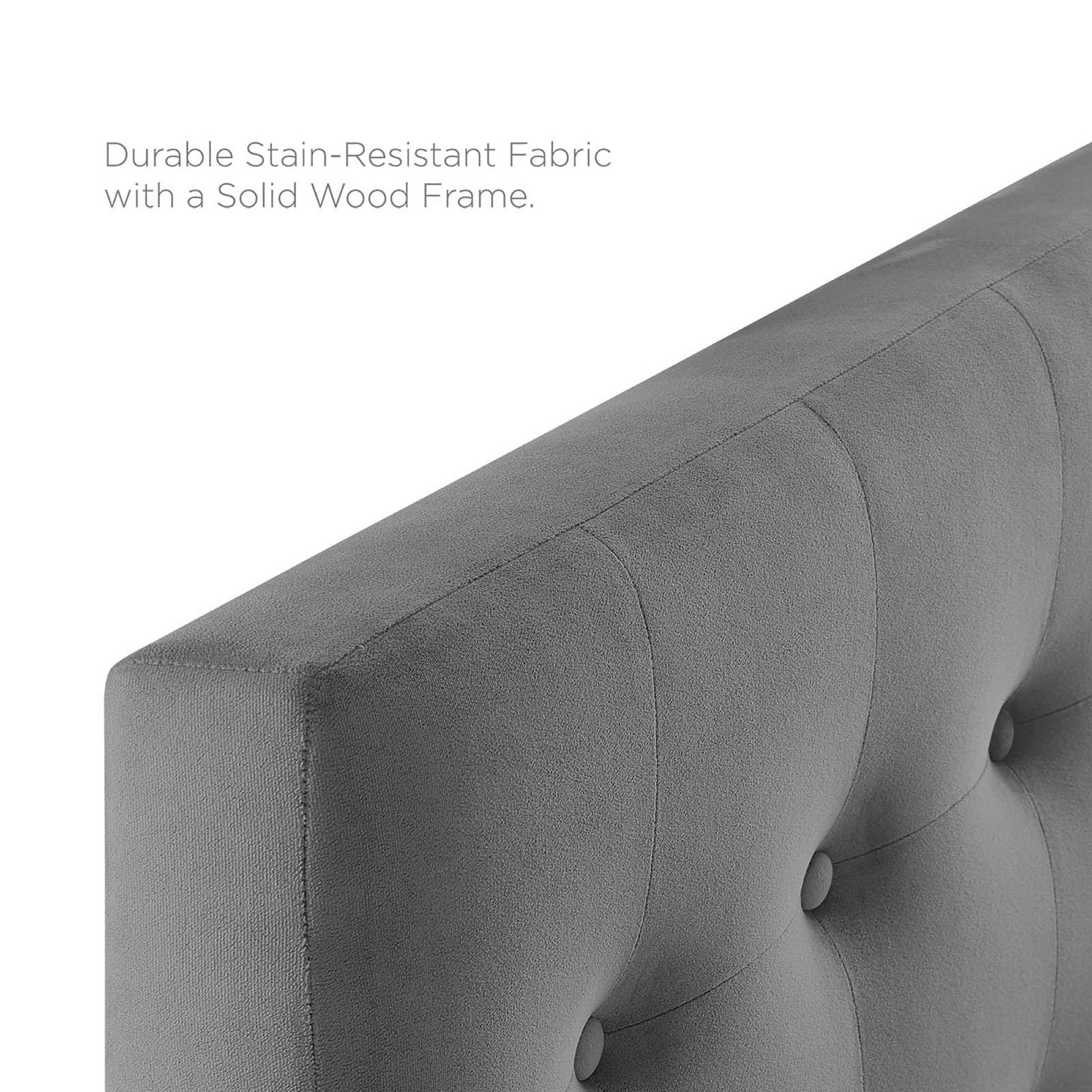 Emily Biscuit Tufted Performance Velvet Twin Headboard by Modway - Best Buy Furniture