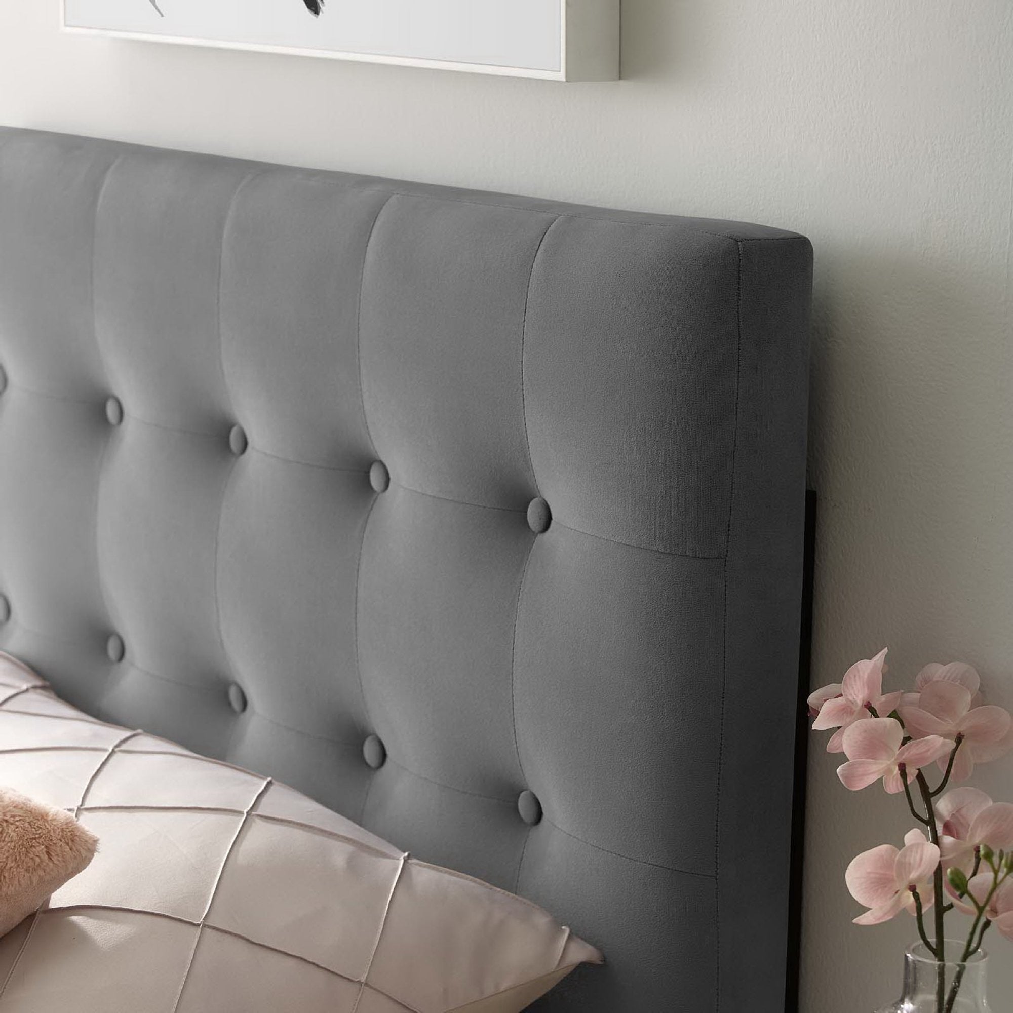 Emily Biscuit Tufted Performance Velvet Twin Headboard by Modway - Best Buy Furniture