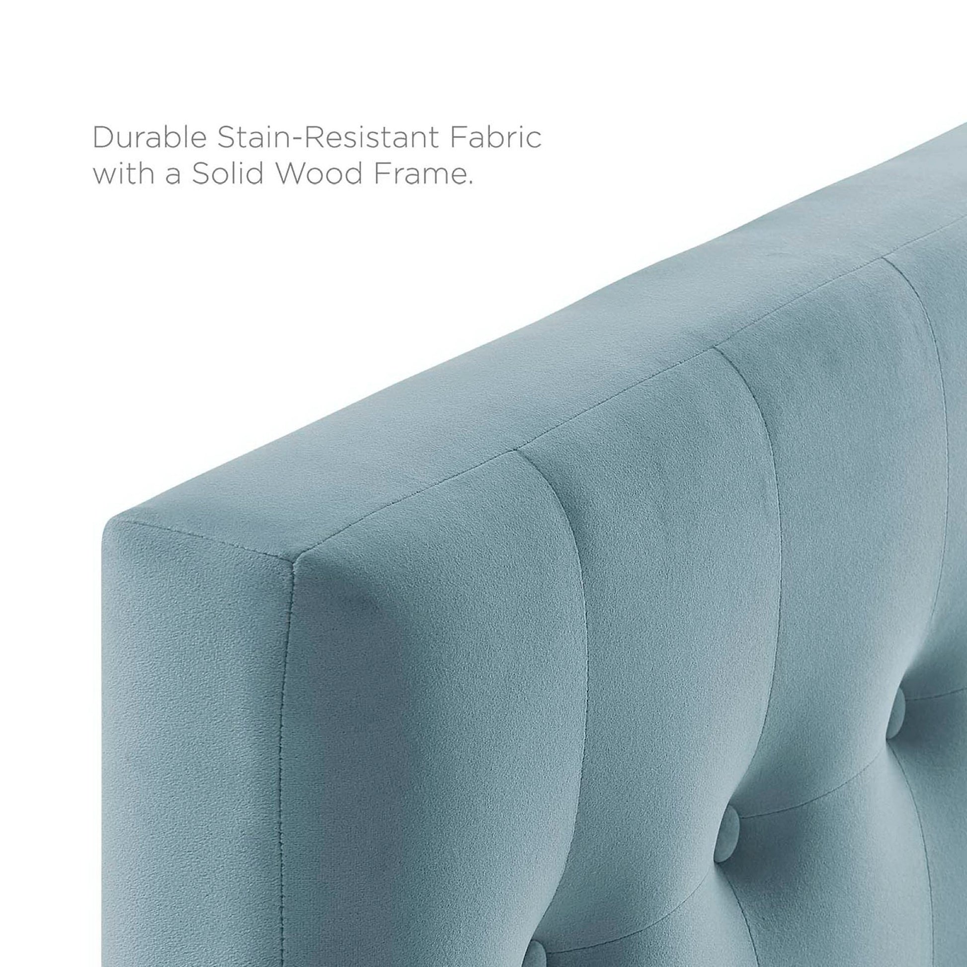 Emily Biscuit Tufted Performance Velvet Twin Headboard by Modway - Best Buy Furniture
